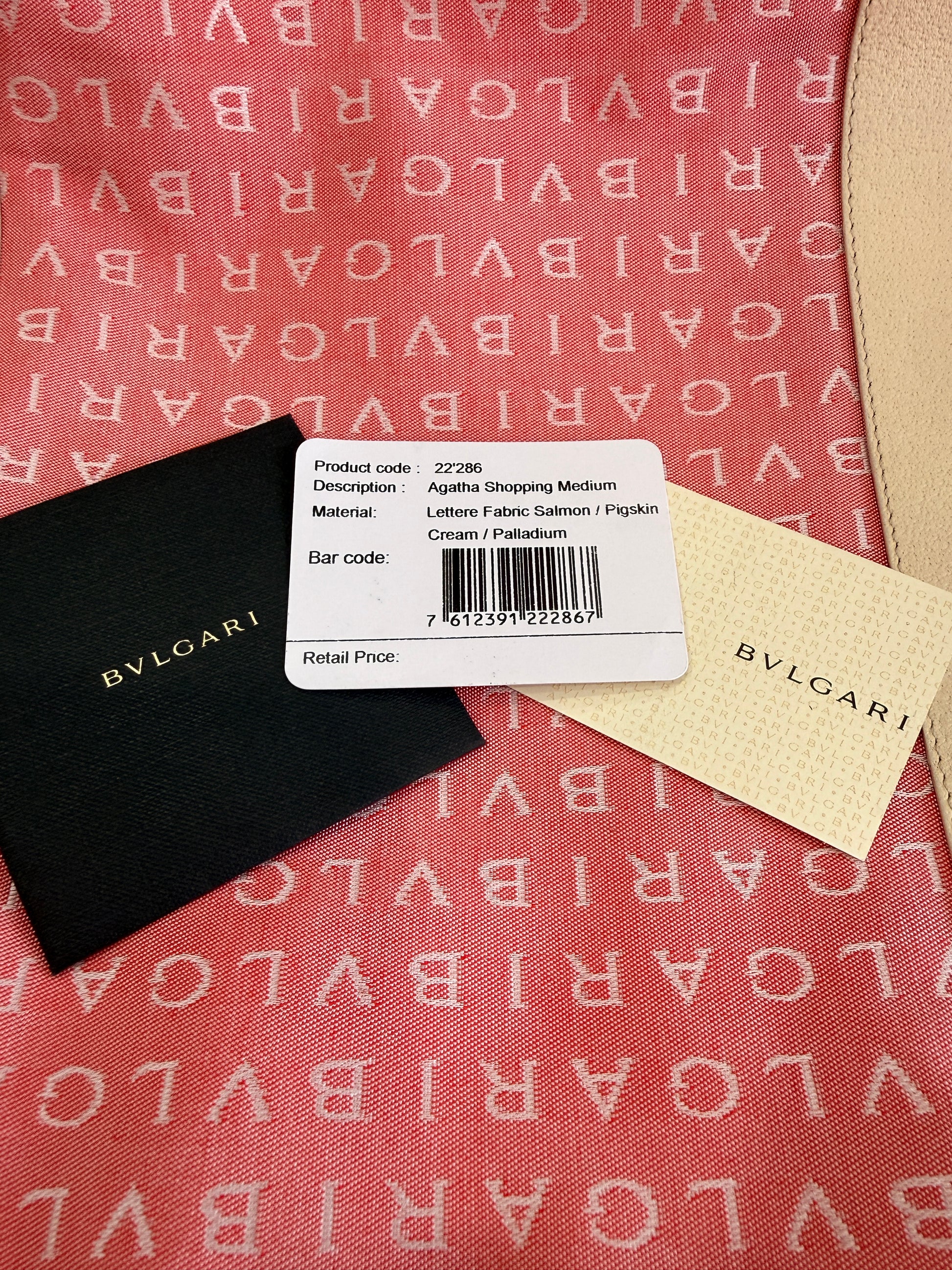 Bvlgari Pink Logomania Tote Bag