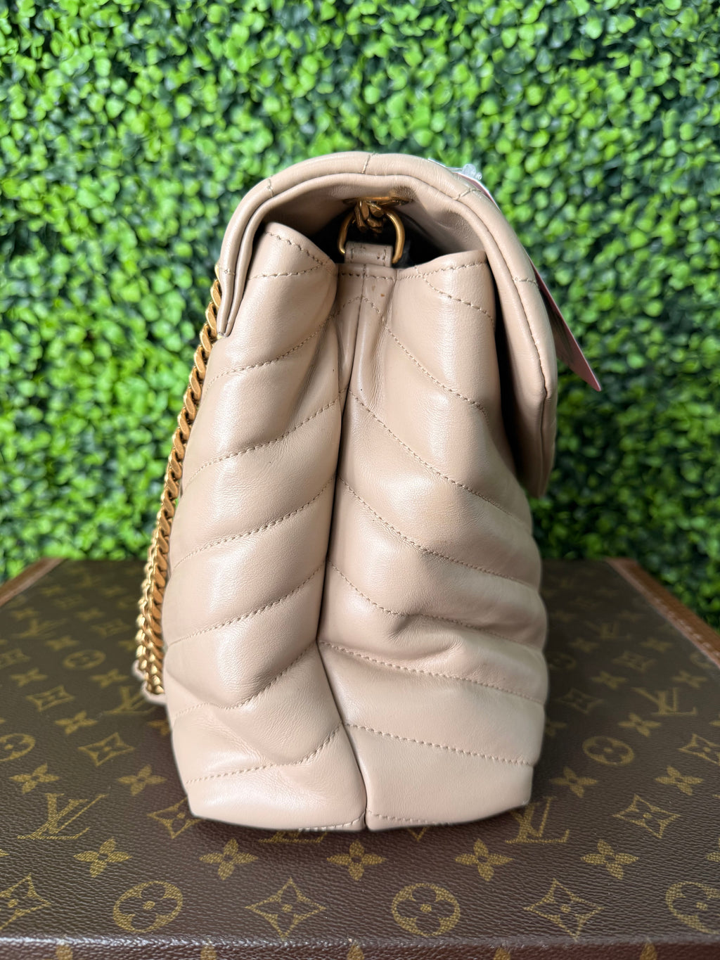 YSL Leather Loulou Beige