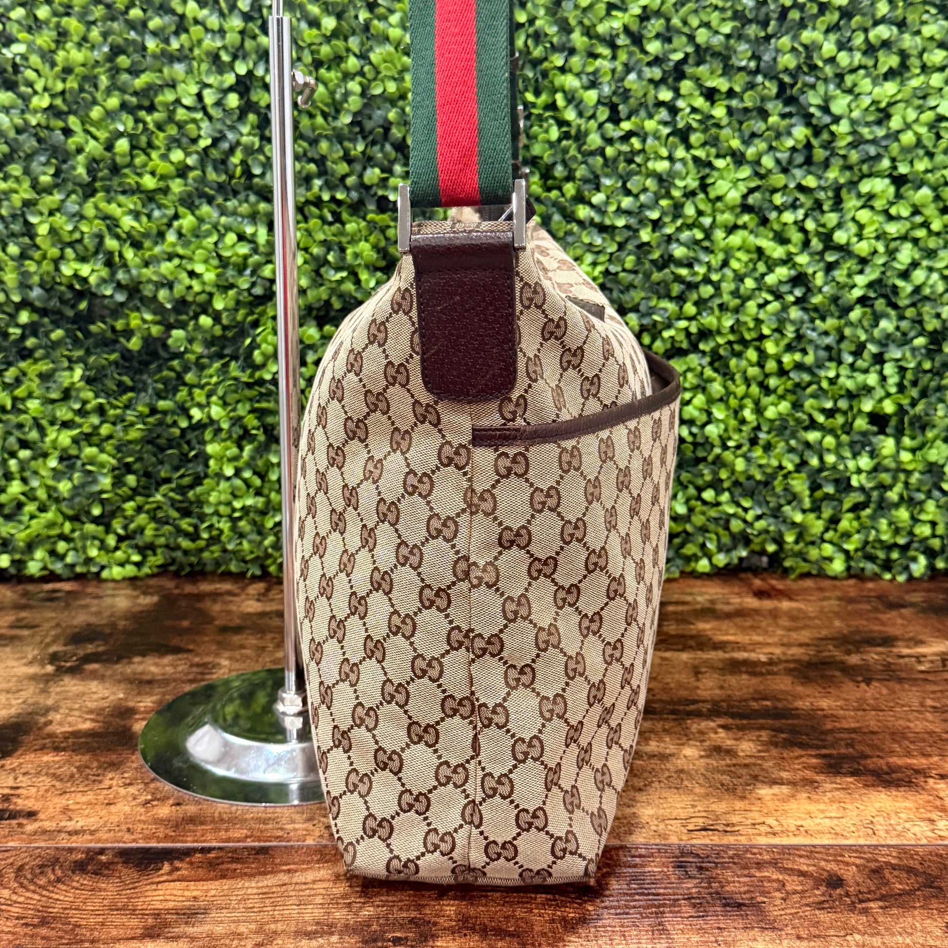 Gucci GG Canvas Web Crossbody Bag