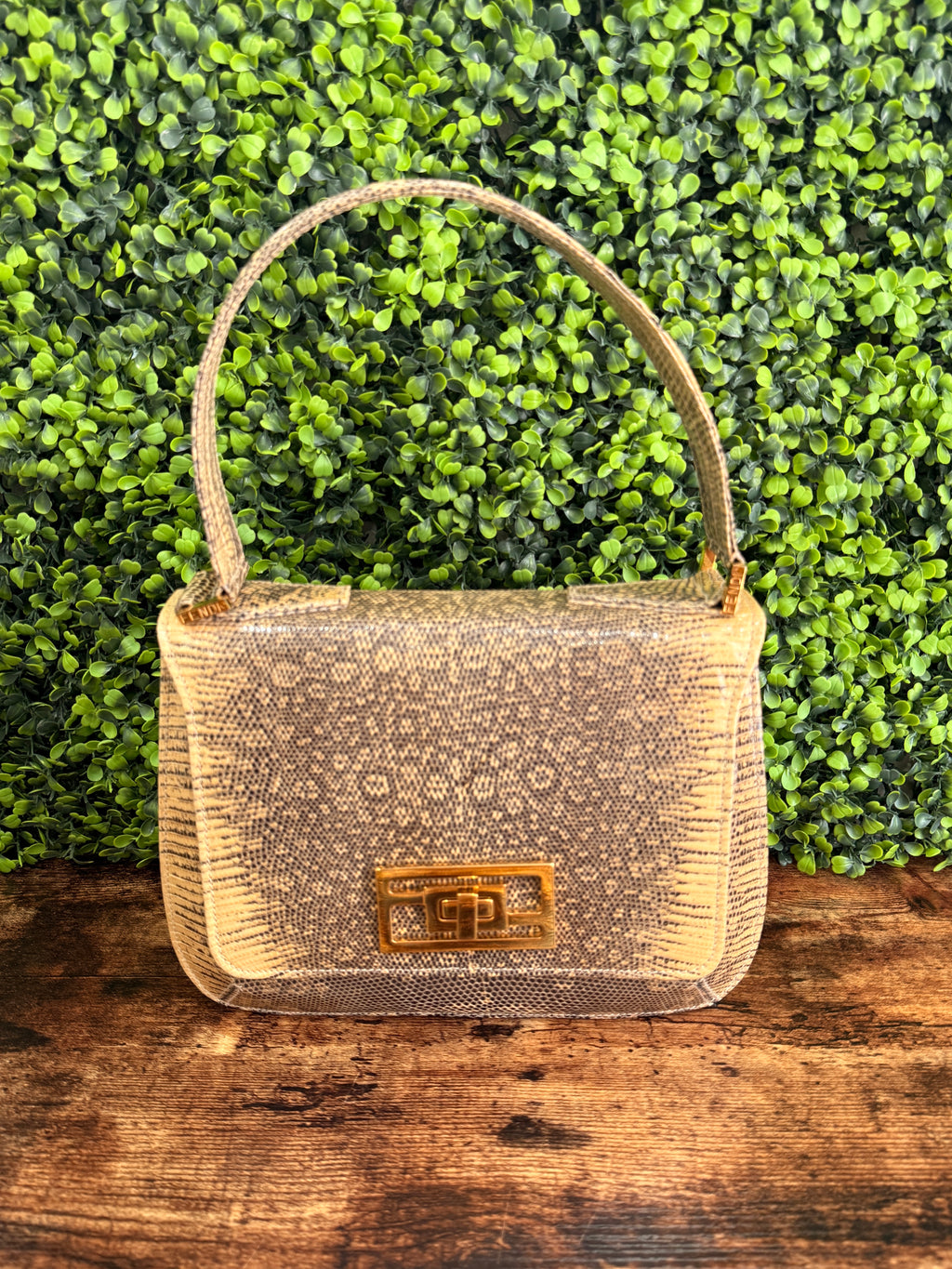 Fendi SAS Lizard Skin Handbag