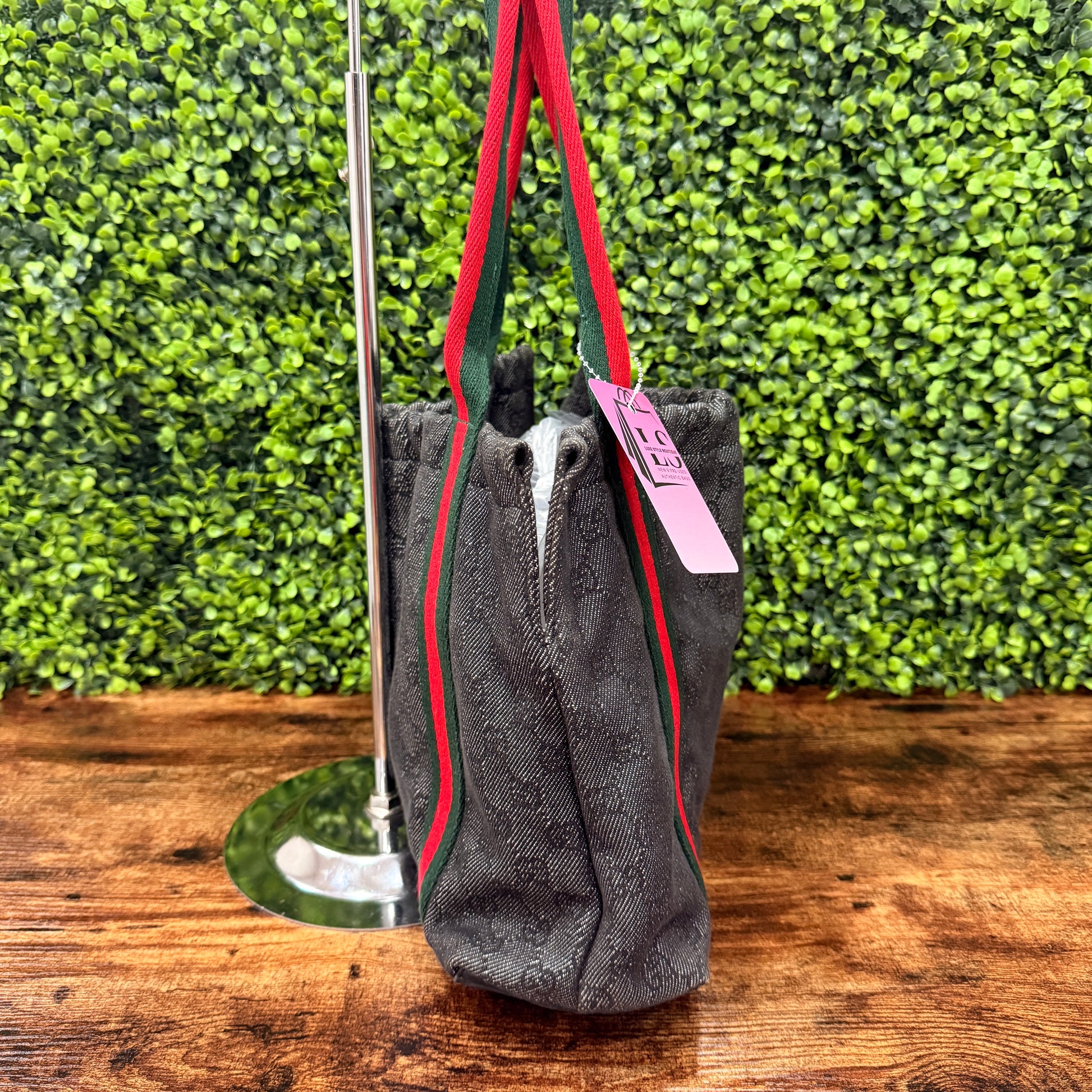 Gucci Black GG Canvas Tote