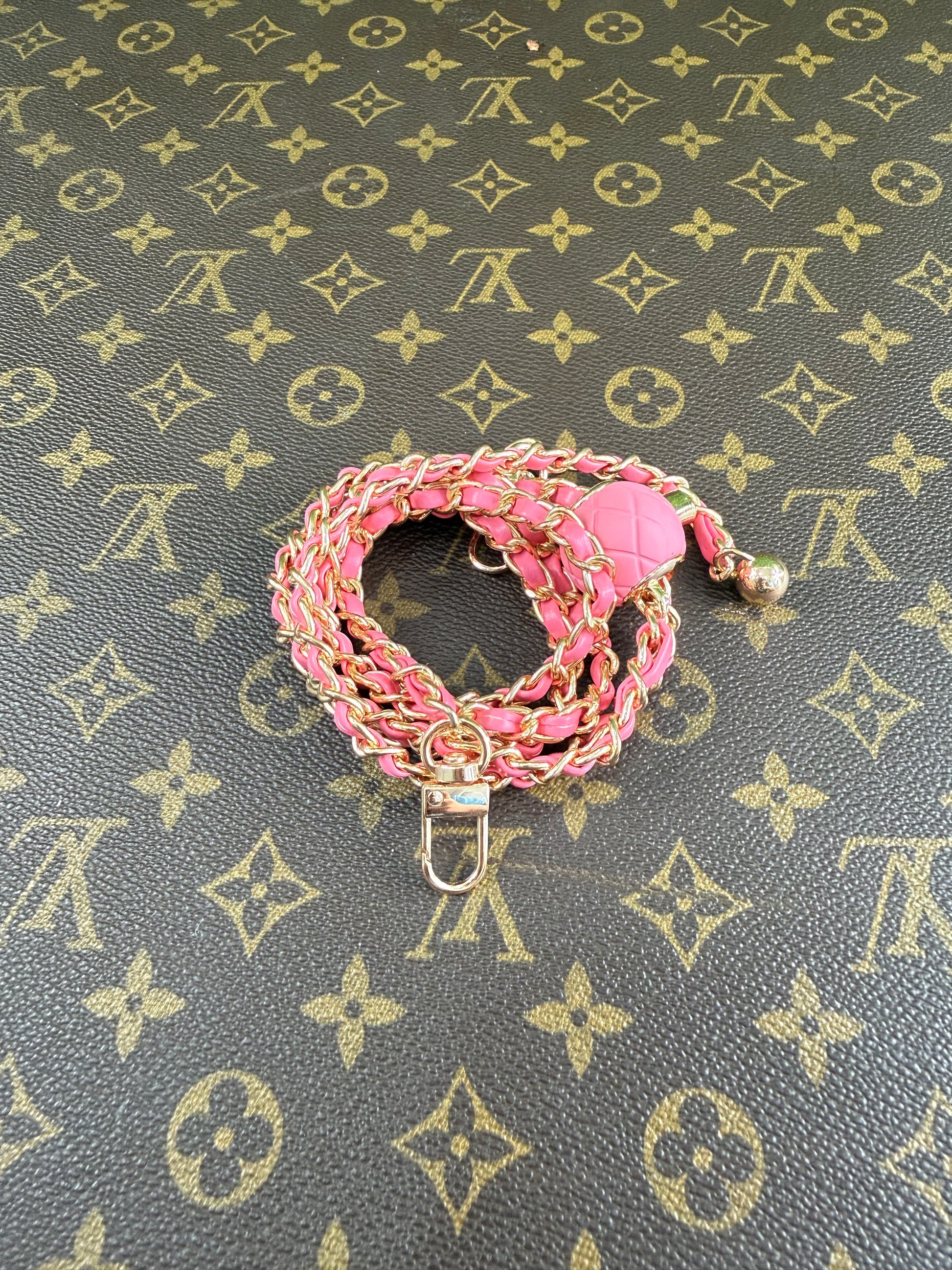 No-Brand Gold & Pink Chain-Styled Strap