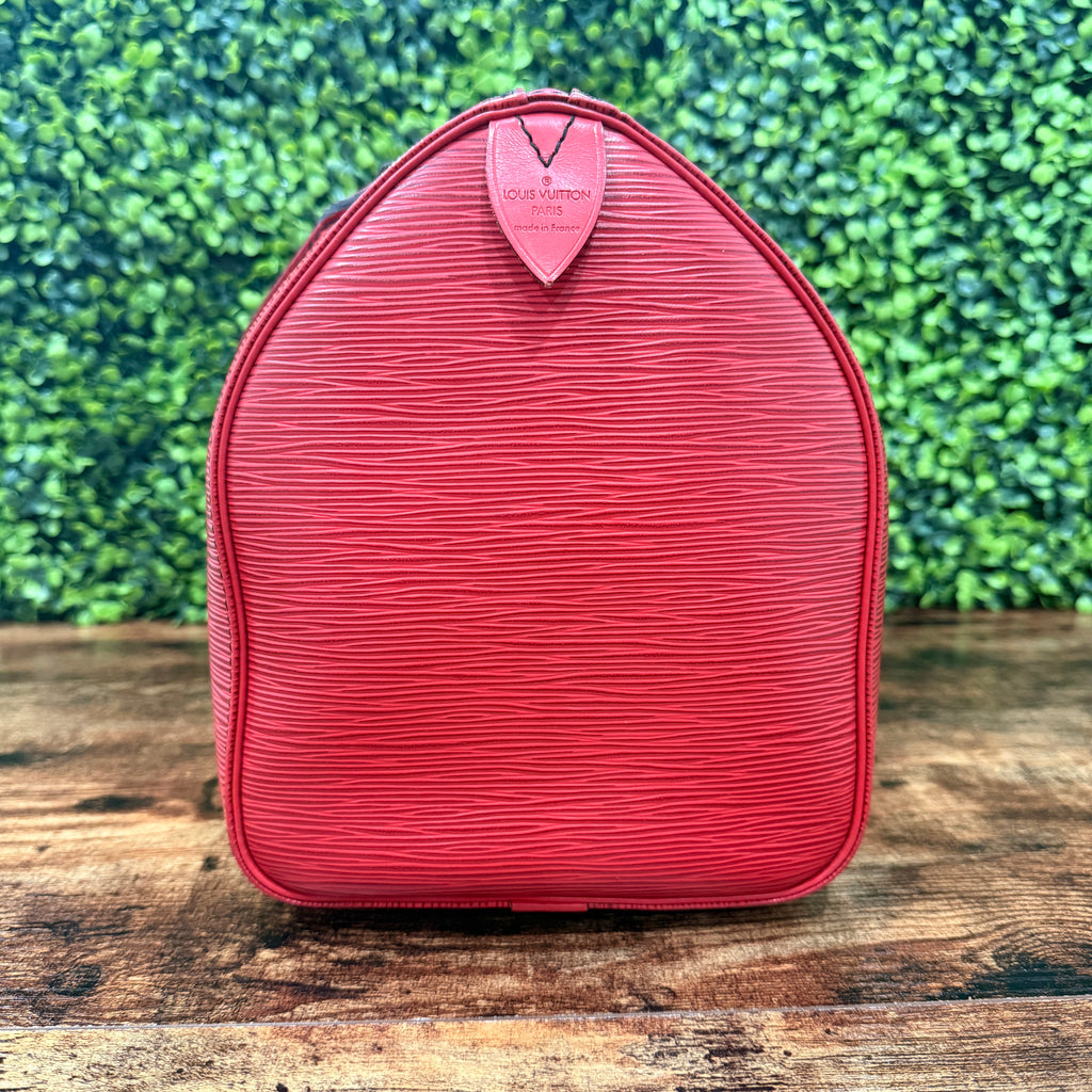 Louis Vuitton Red Speedy 30 Epi