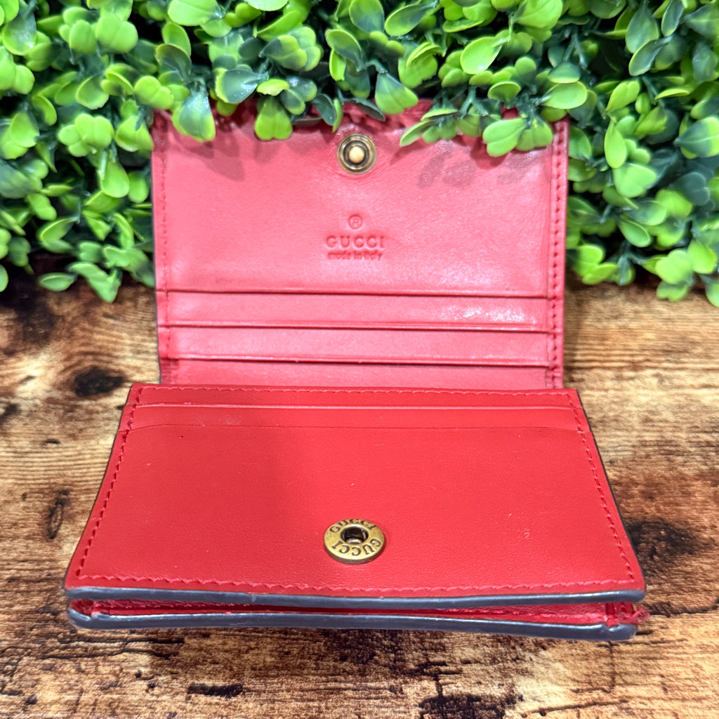 Gucci GG Supreme Cherry Compact Wallet