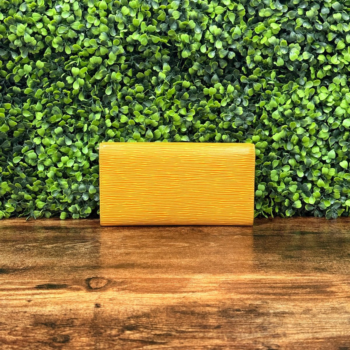 Louis Vuitton Yellow Long Wallet Epi Leather