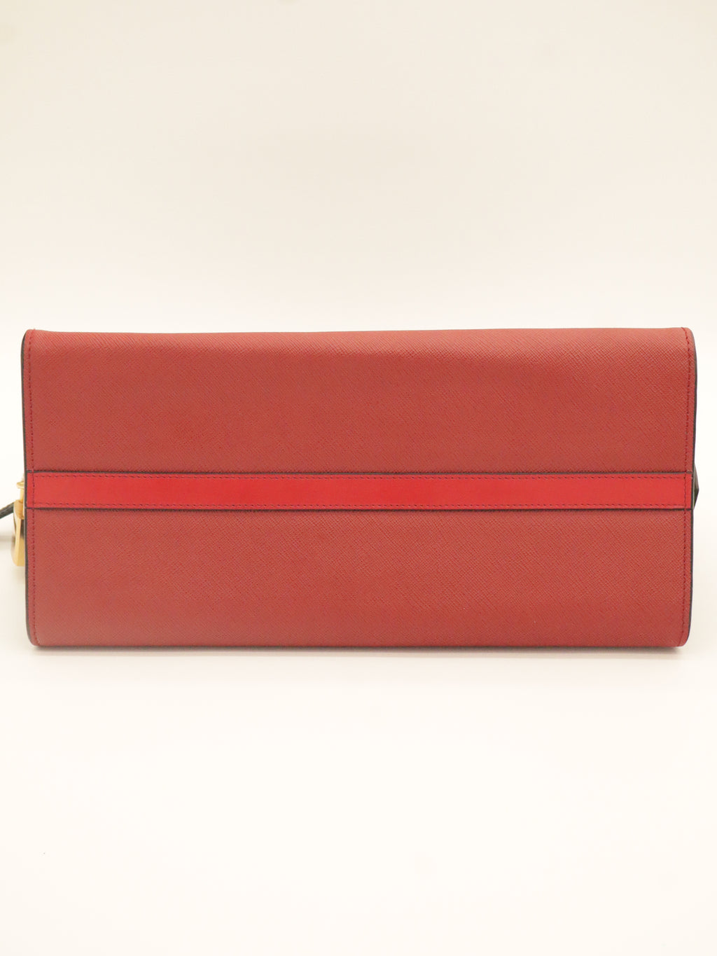 Prada Esplanade Saffiano Leather Bicolor Red/Black