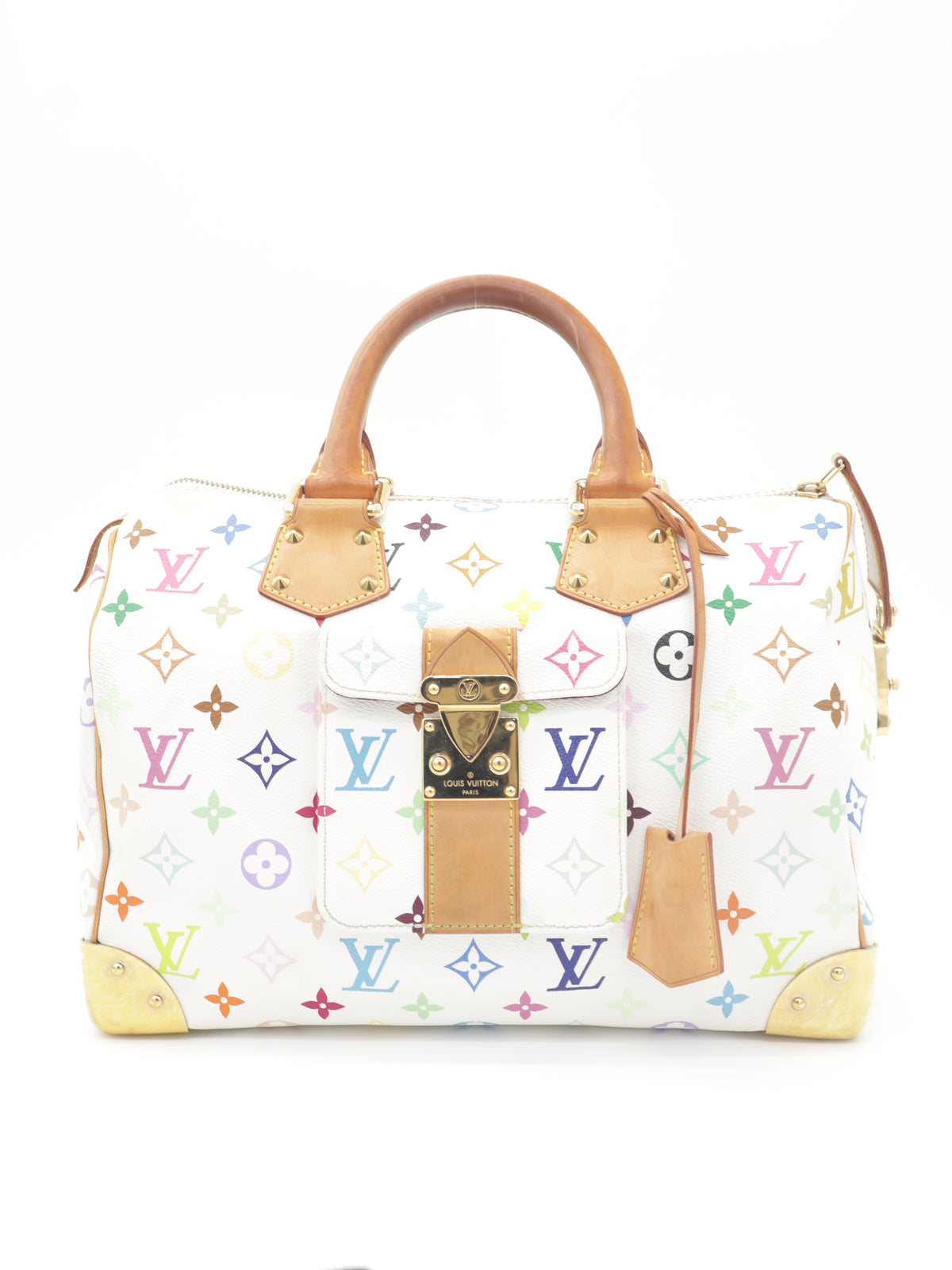 Louis Vuitton Speedy 30 Monogram Multicolor White