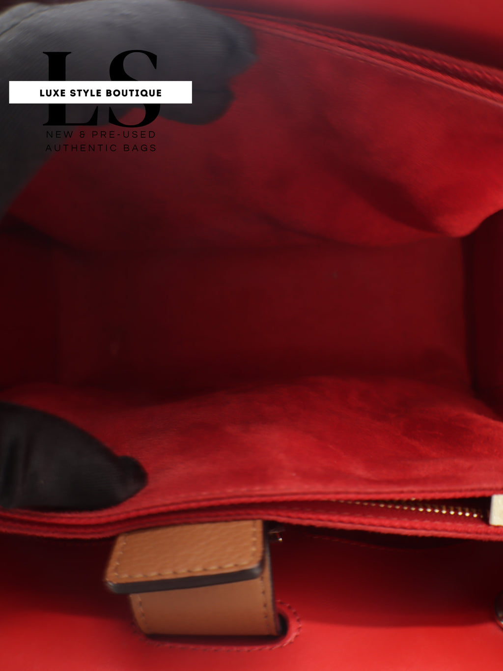 Louboutin Large Paloma Beige Calfskin Leather