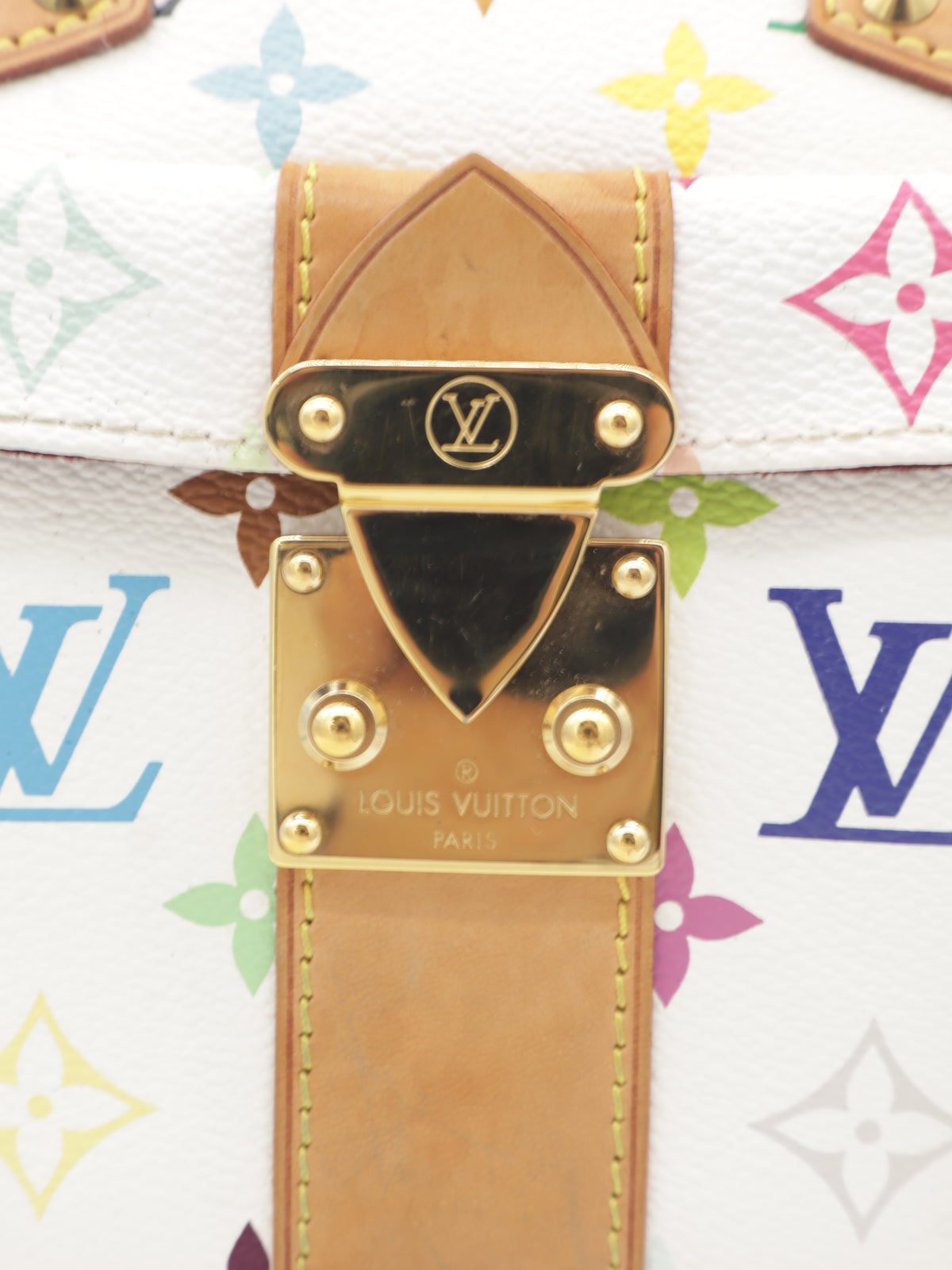 Louis Vuitton Speedy 30 Monogram Multicolor White