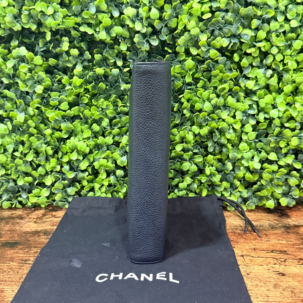 Chanel Black Caviar Leather Agenda Cover
