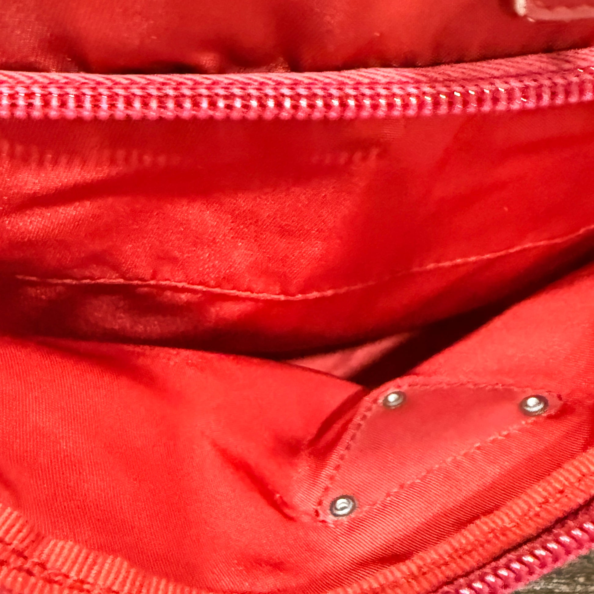 Prada Red Tessuto Drawstring Backpack