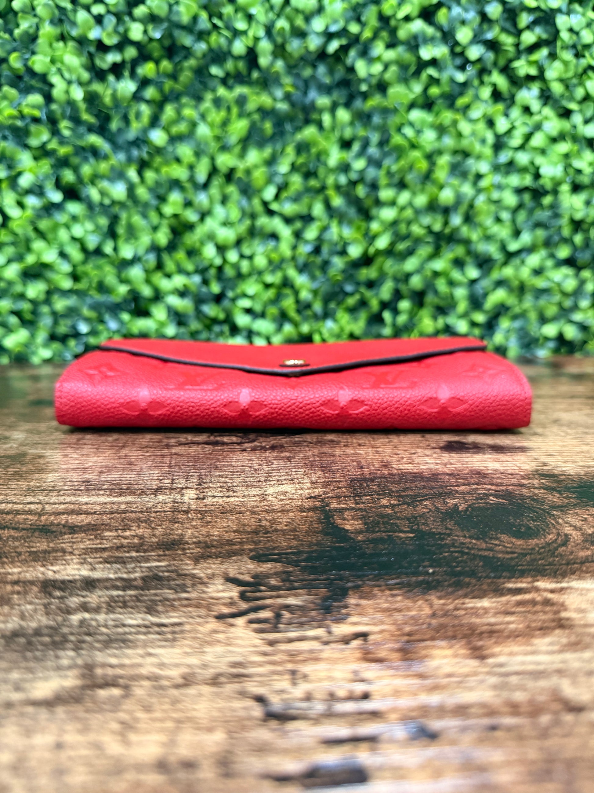 Louis Vuitton Wallet Empreinte Red