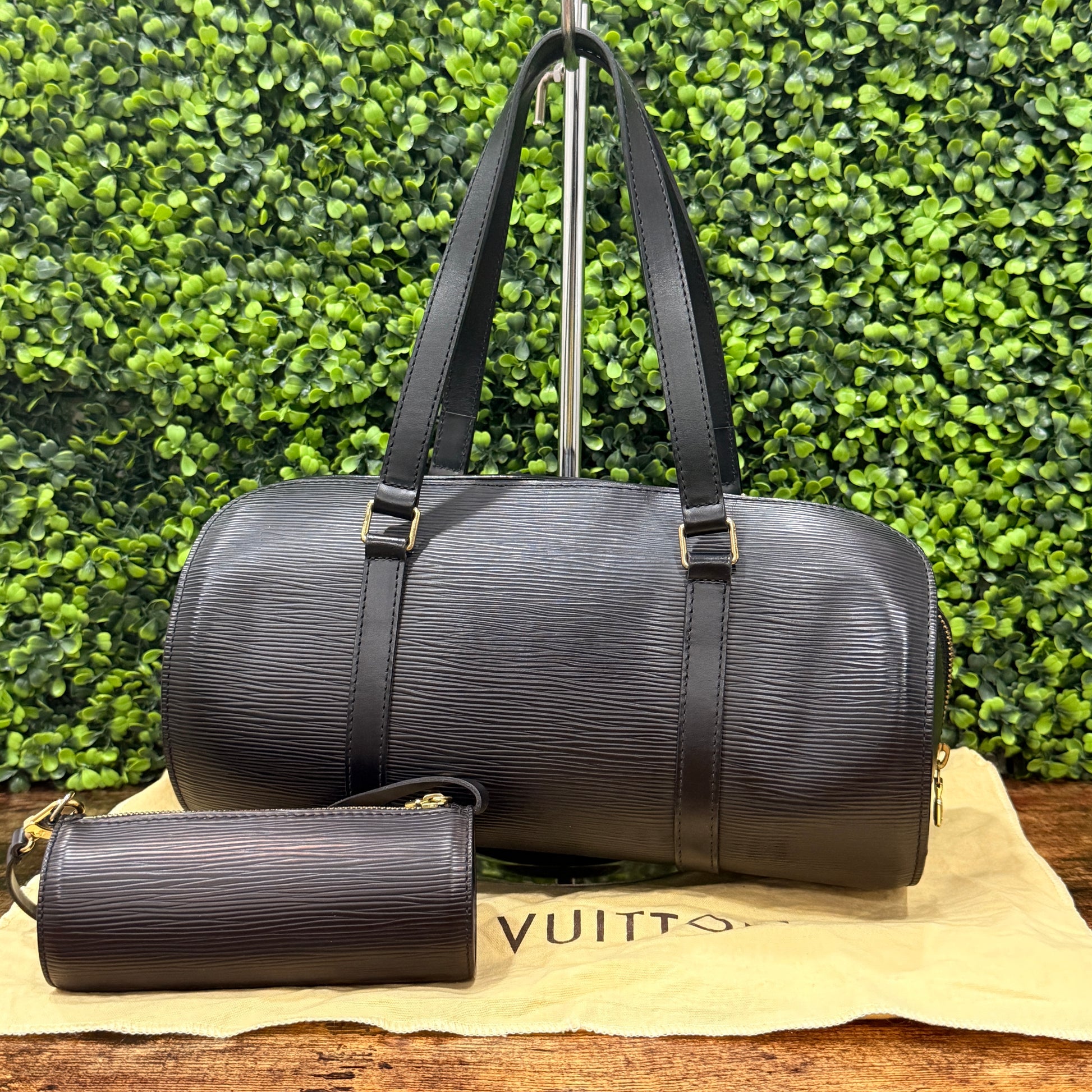 Louis Vuitton Epi Black Pavilion Handbag