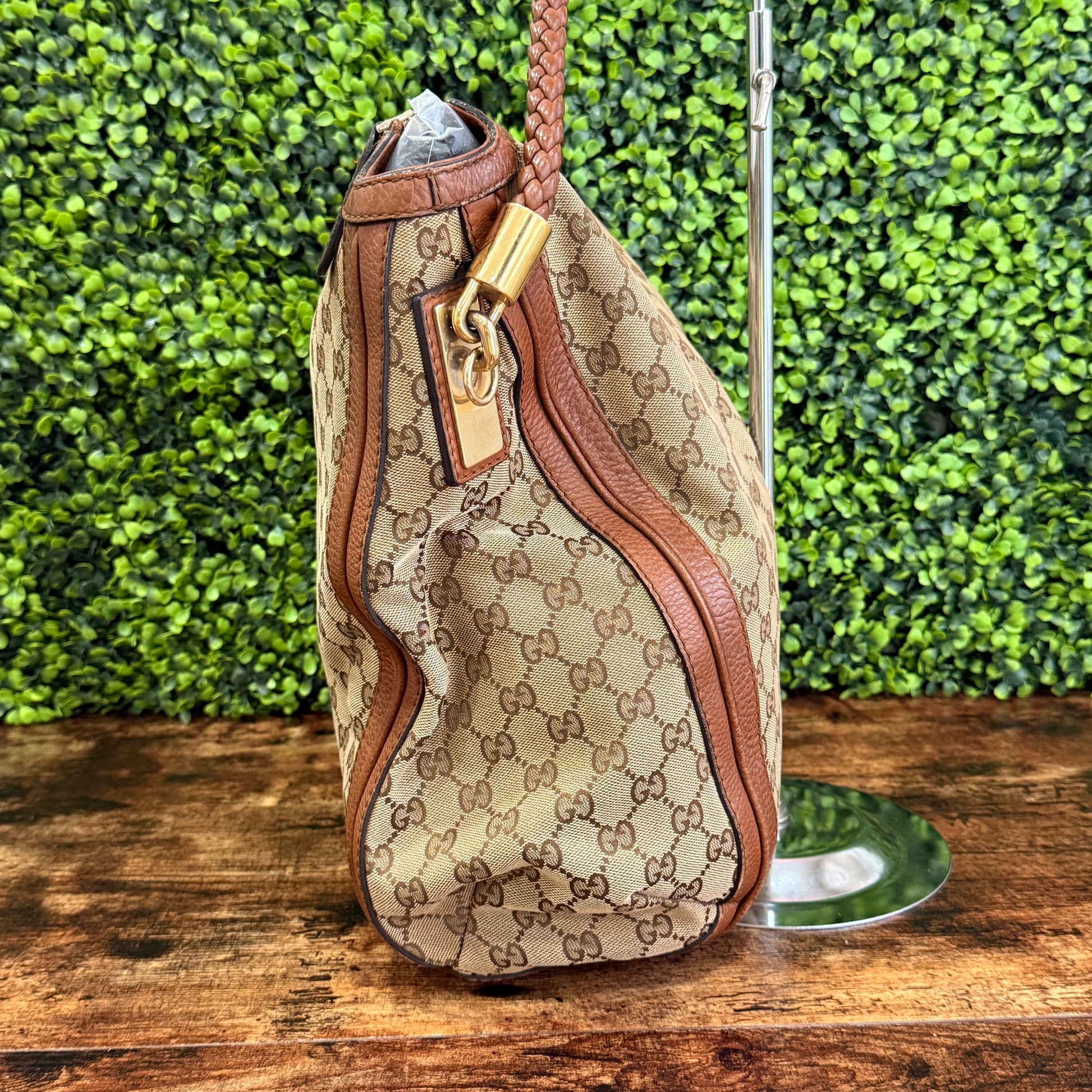 Gucci Bella GG Canvas Hobo Bag