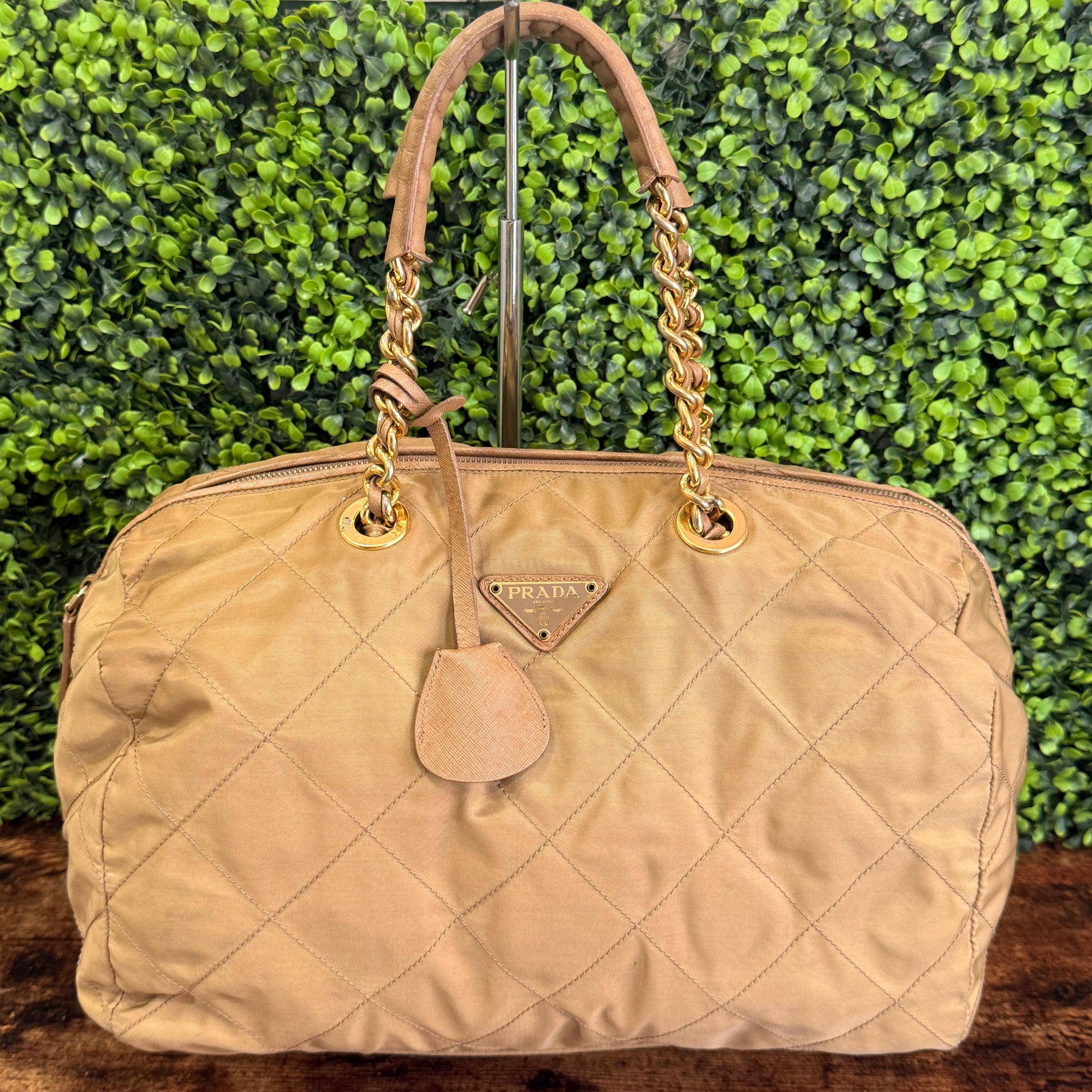 Prada Quilted Nylon Handbag