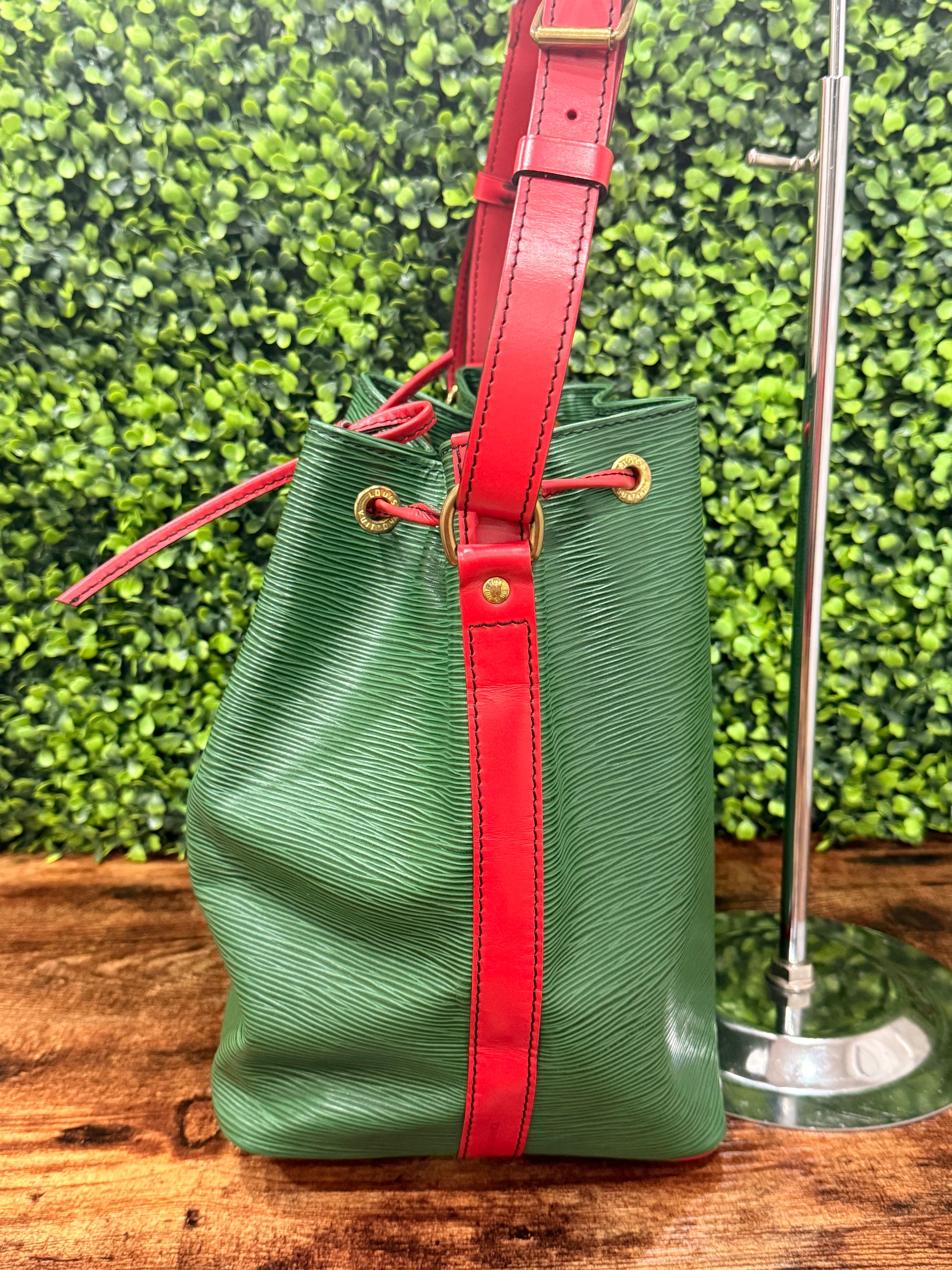 Louis Vuitton Petit Noe Green Epi Leather