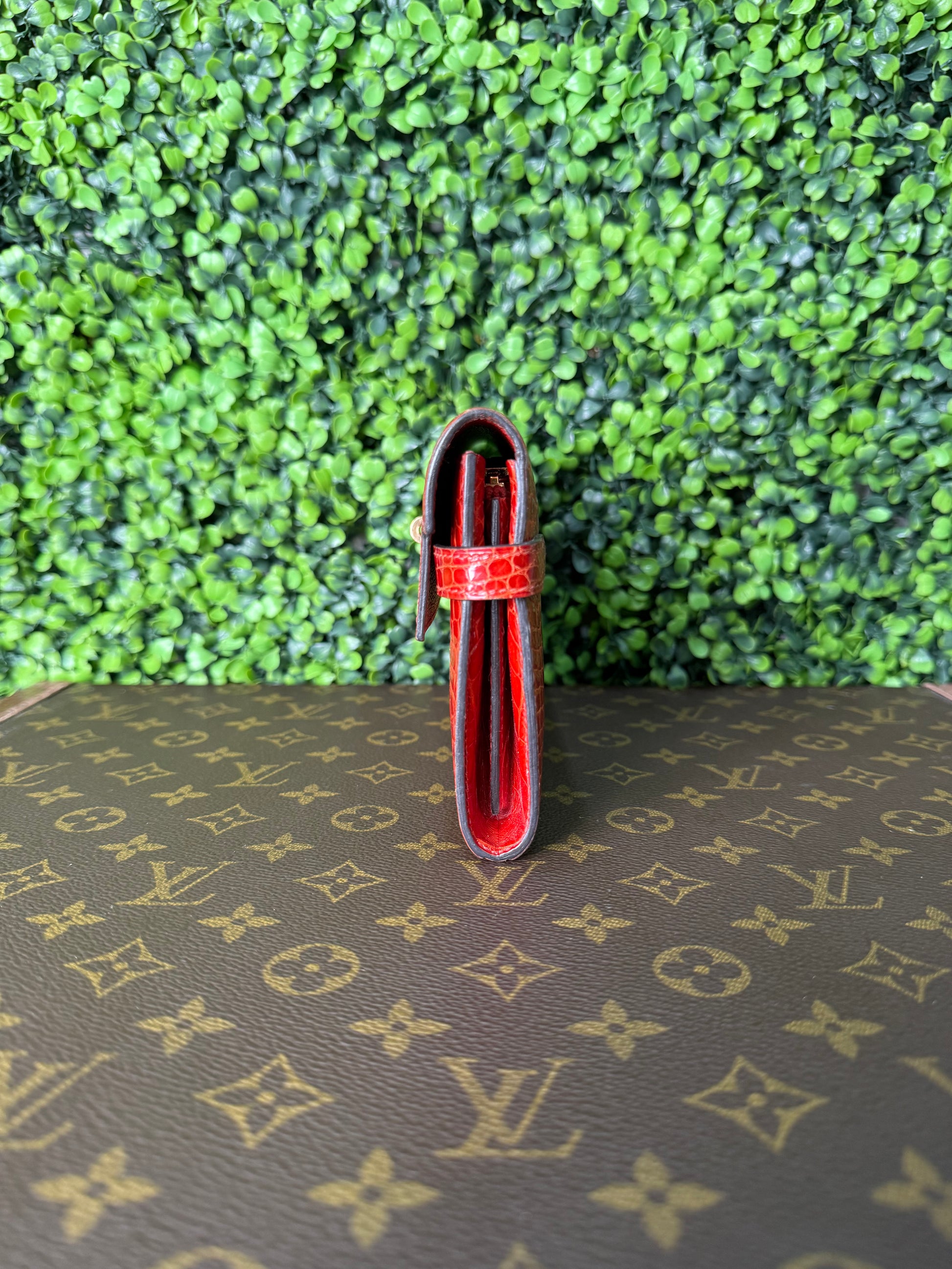 Hermes Red Kelly Clutch