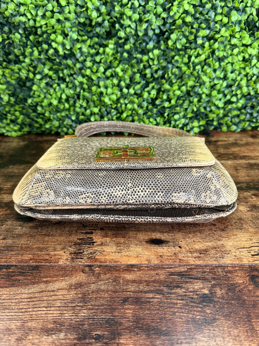 Fendi SAS Lizard Skin Handbag