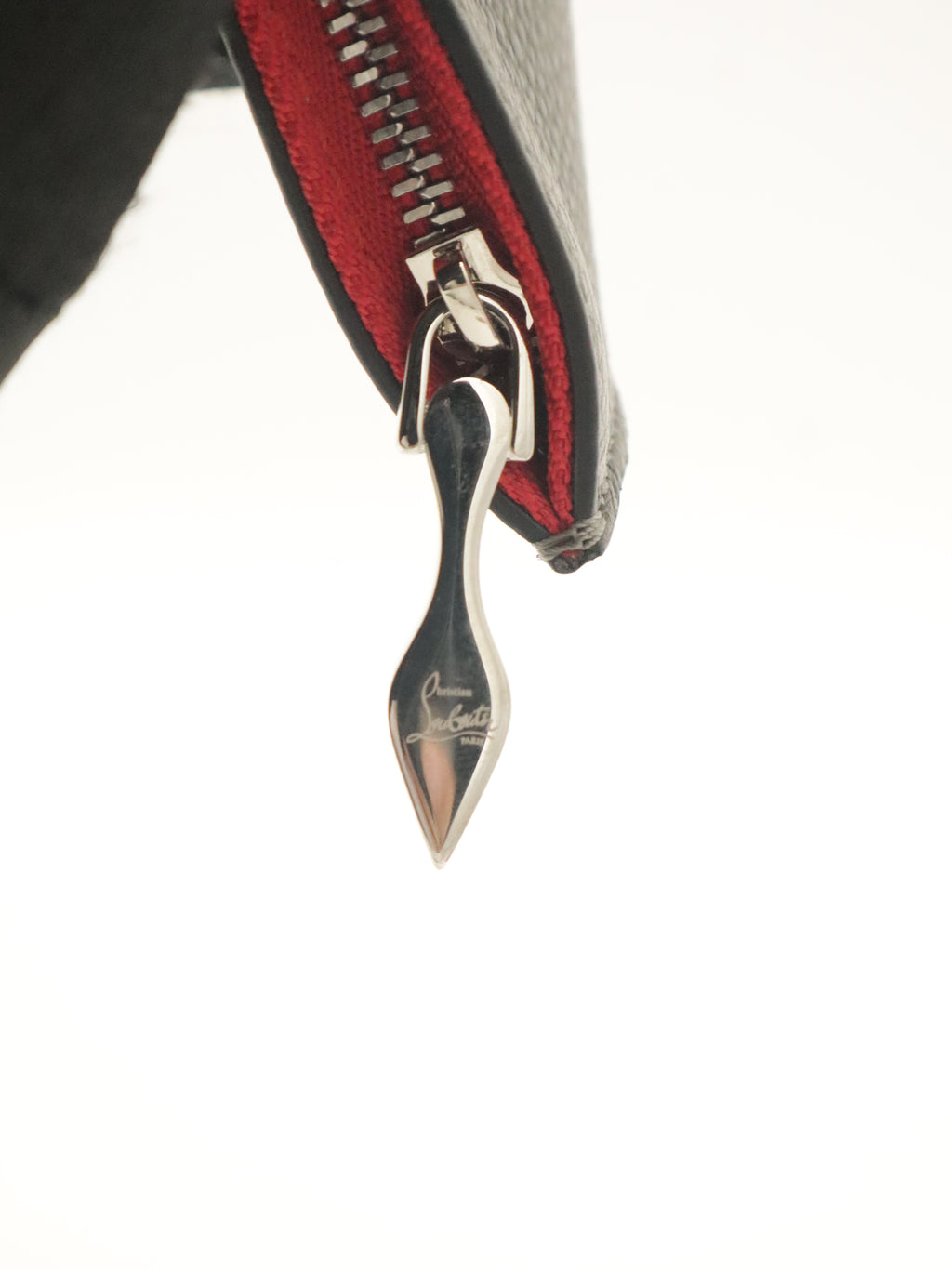Louboutin Leather Cabata Tote Gray/Red