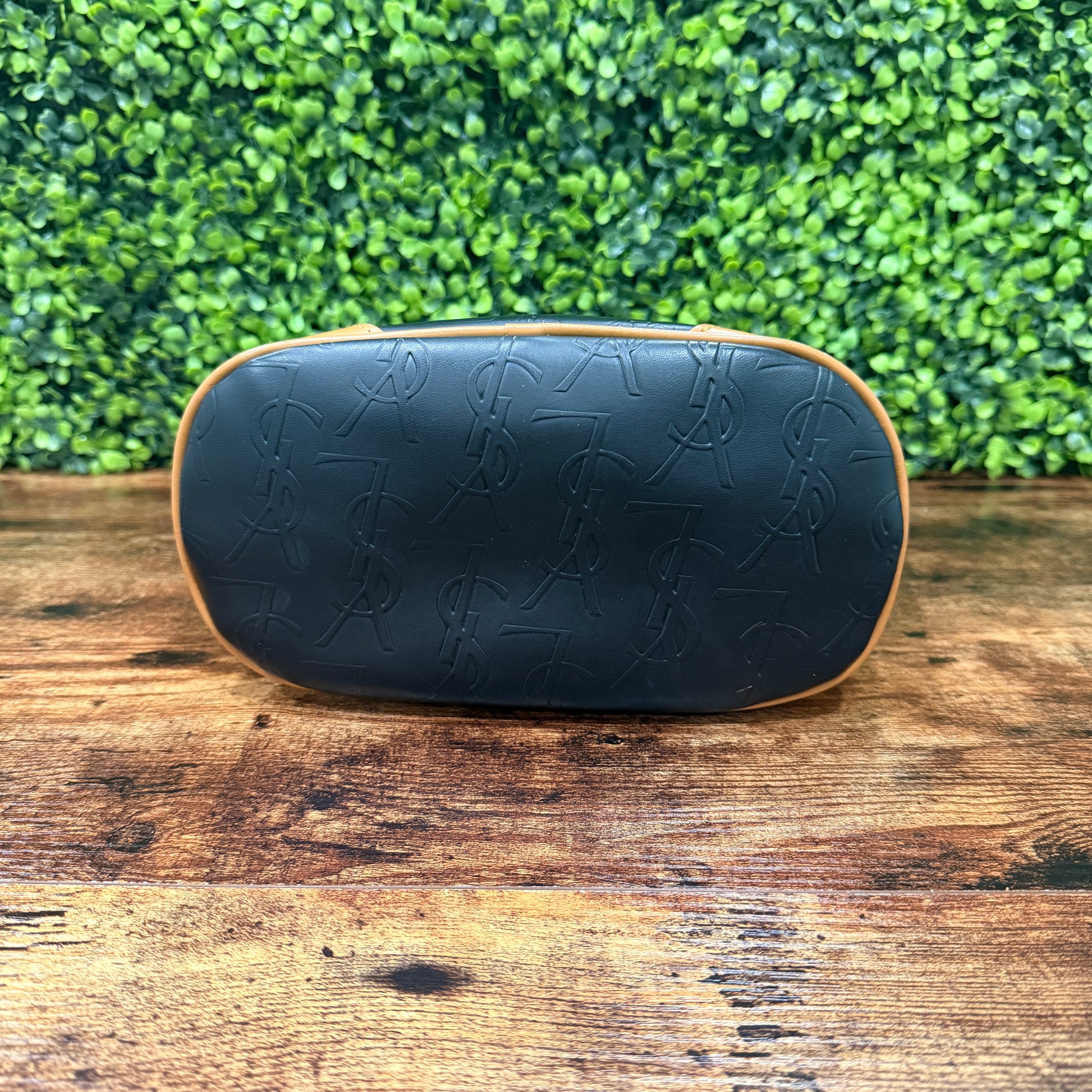 YSL Vintage Bicolor Brown and Noir Bag
