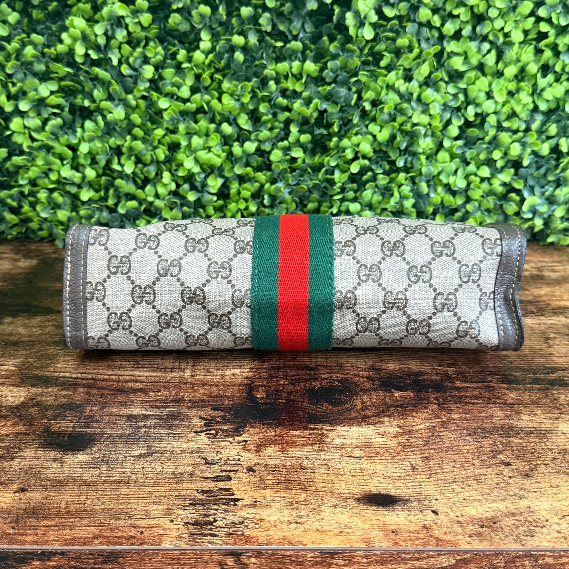 Gucci Vintage Ophidia Sherry Line Clutch
