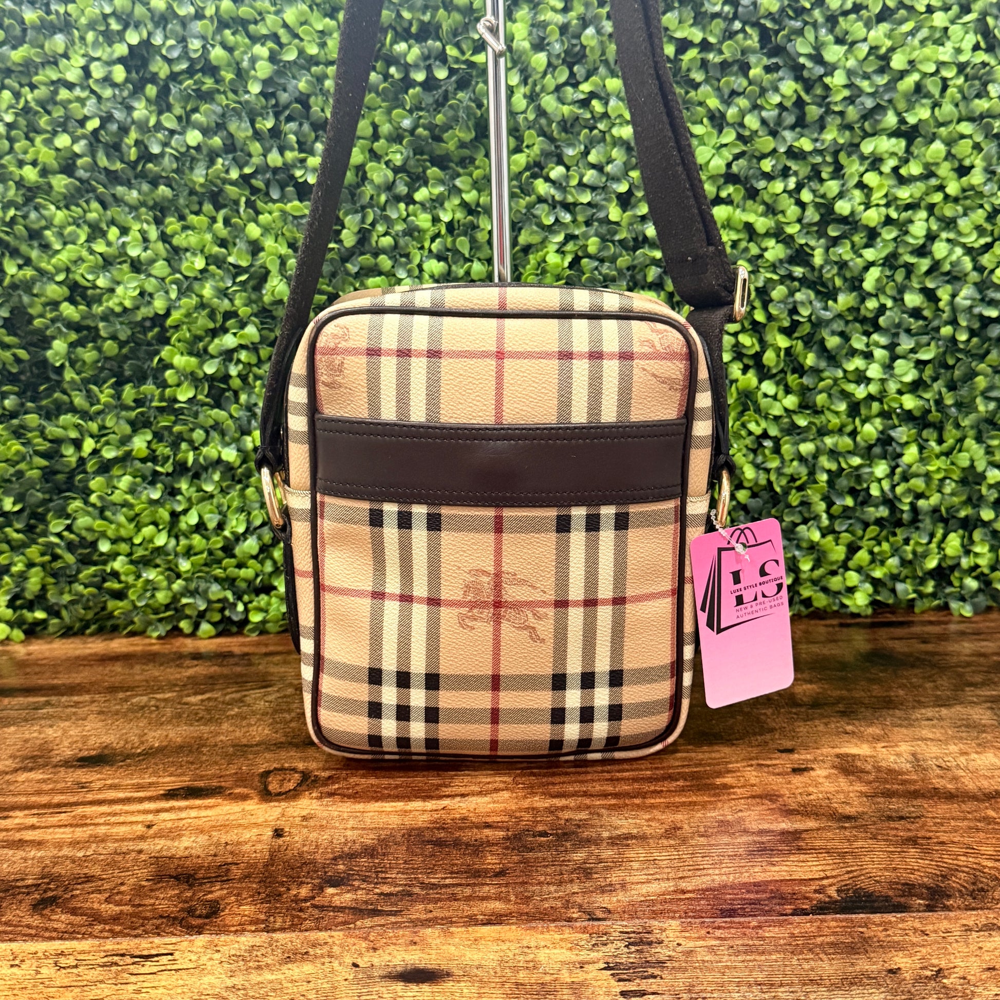 Burberry Haymarket Check Canvas Bag