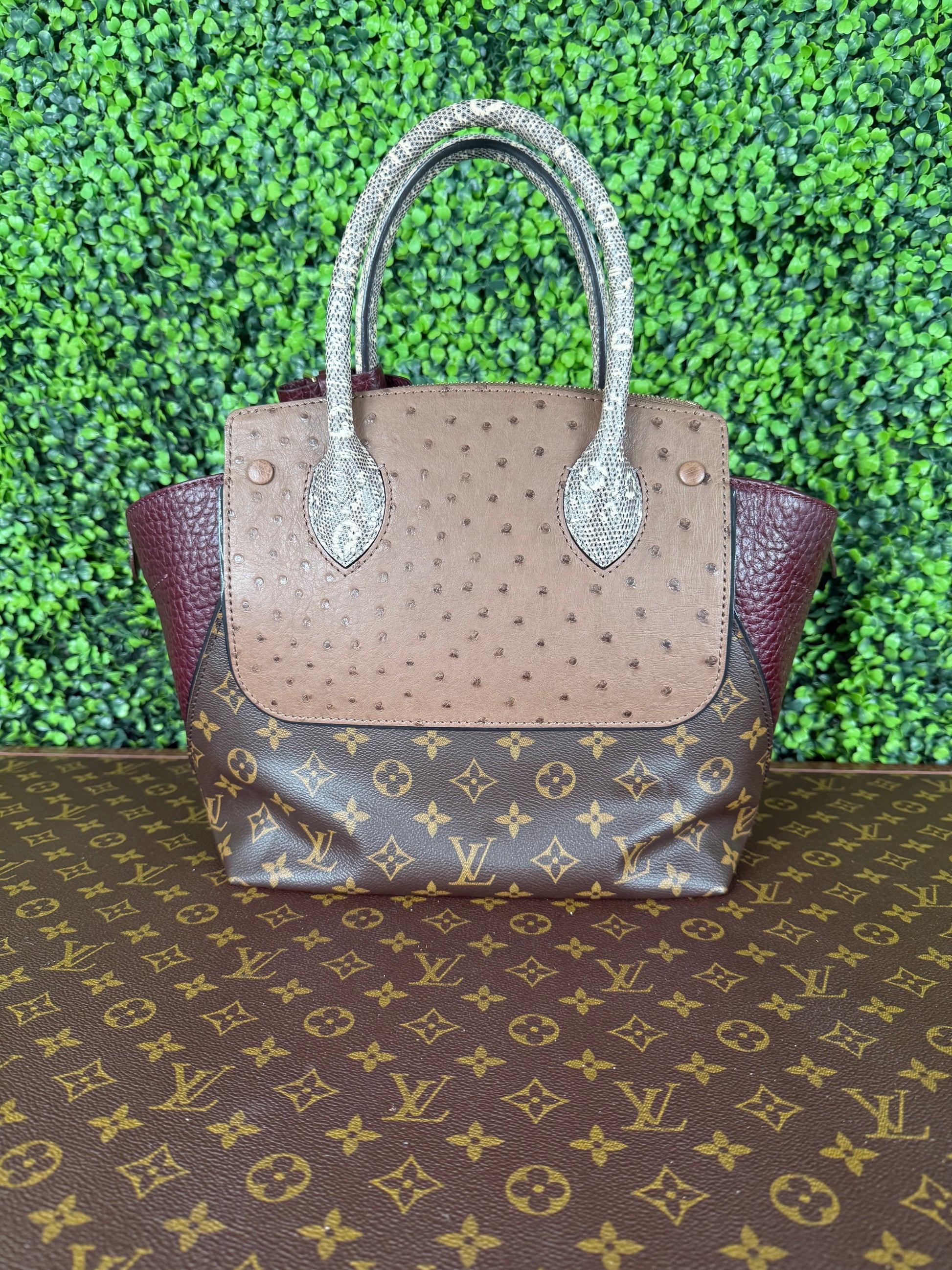 Louis Vuitton Ostrich & Python Majestuex MM