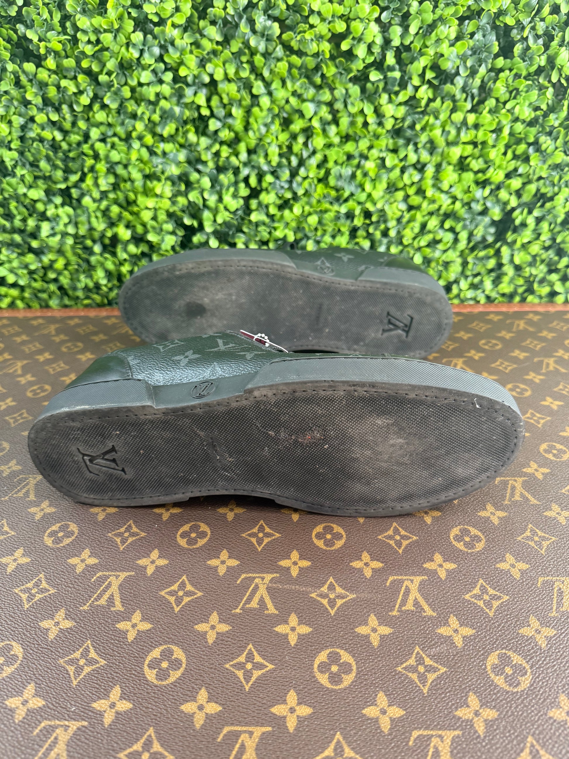 Louis Vuitton Monogram Eclipse Low Top Black Sneakers