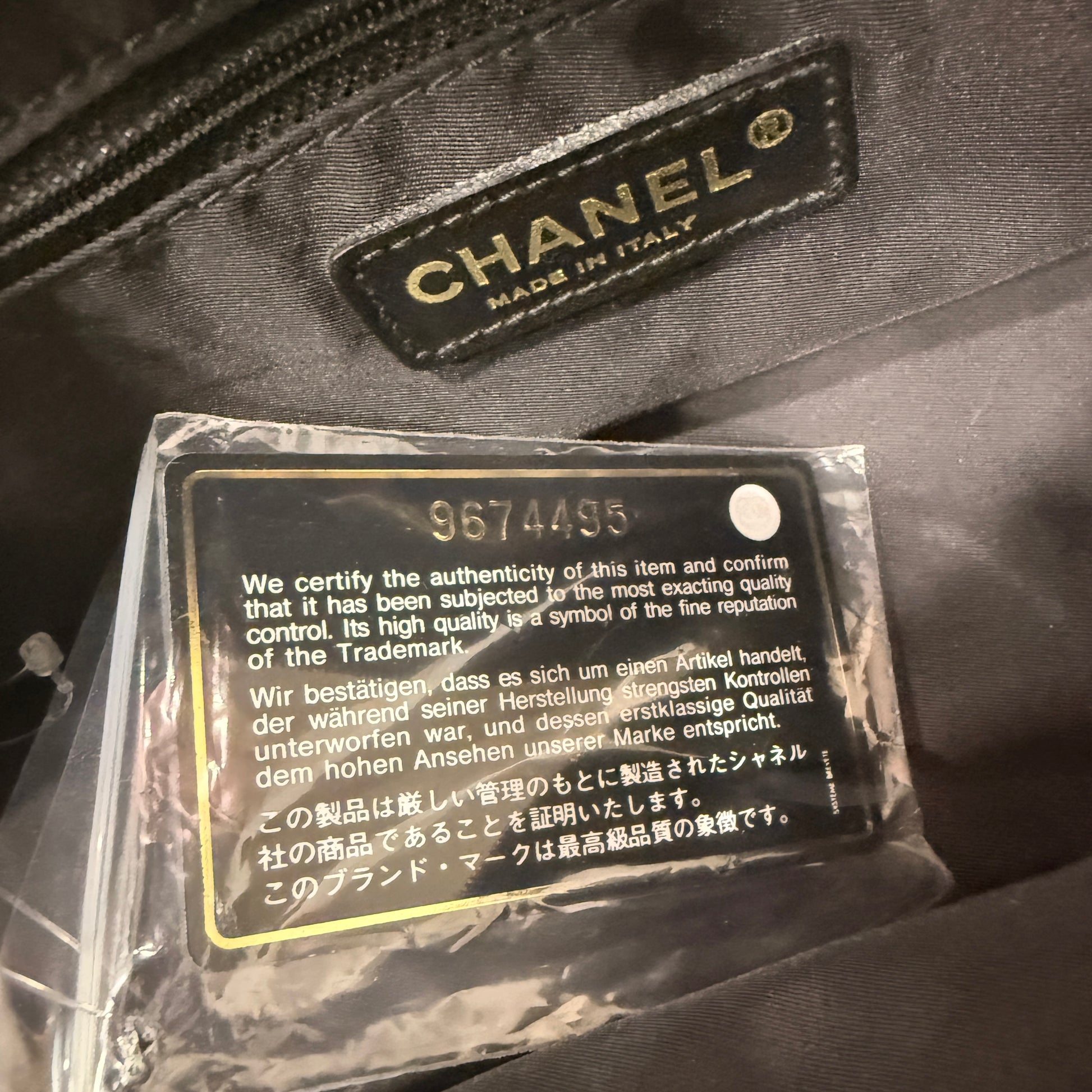 Chanel Nylon Travel Line Boston Bag