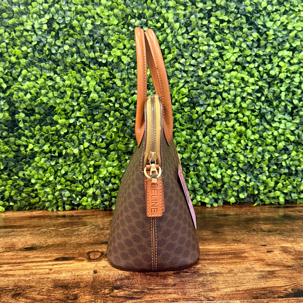Celine Macadam Handbag Brown