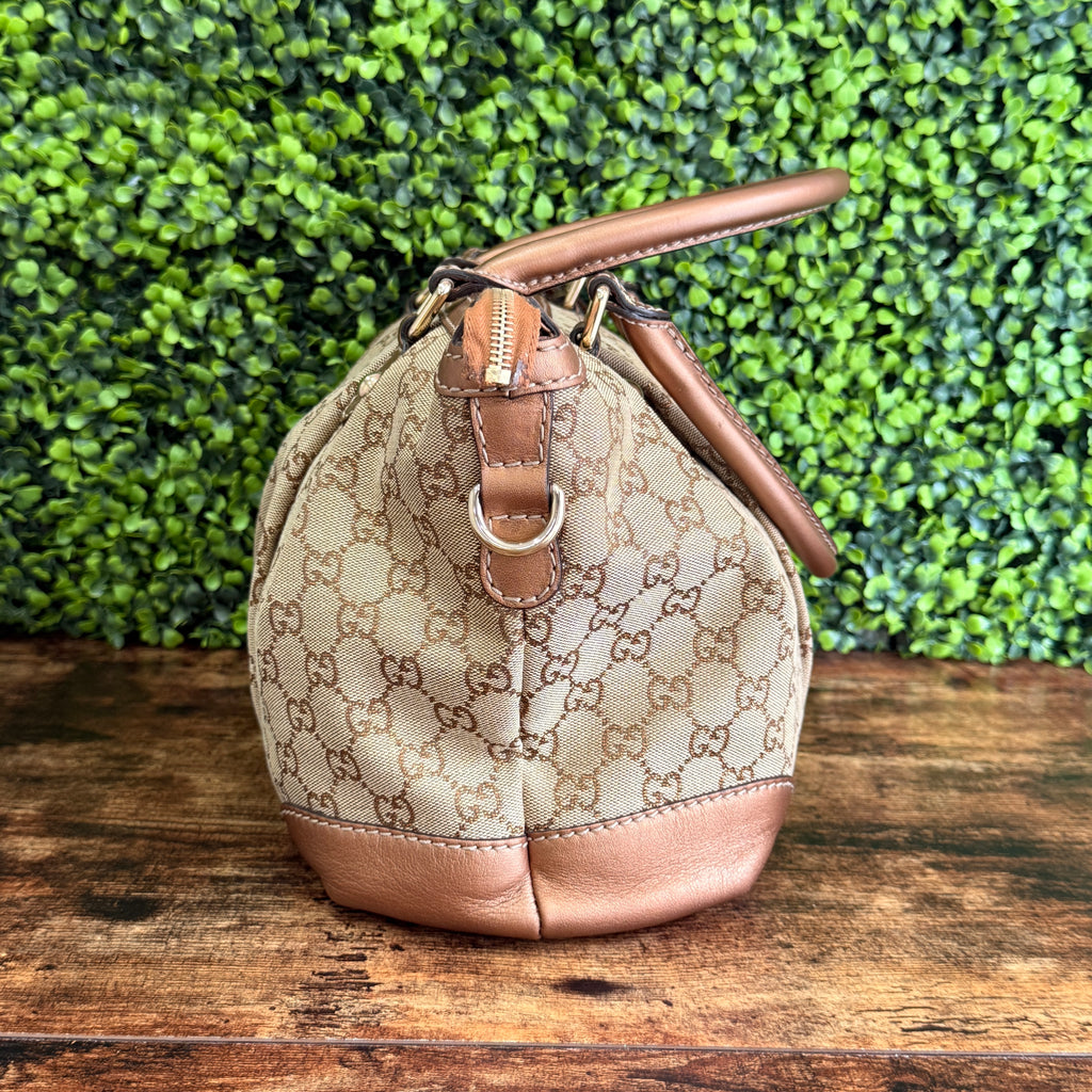 Gucci GG Canvas Sukey Satchel Bag