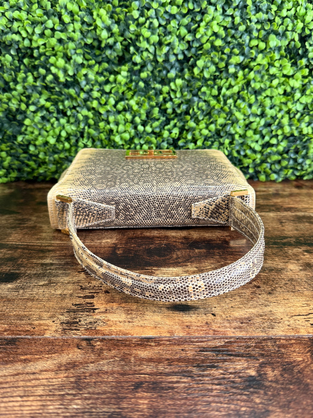 Fendi SAS Lizard Skin Handbag