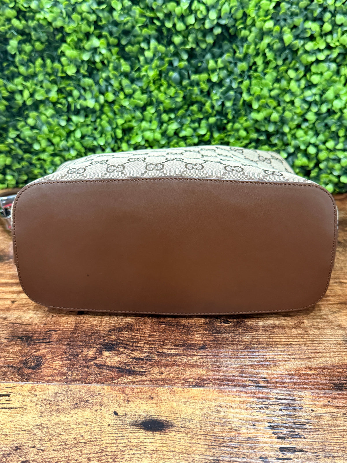Gucci Vintage GG Canvas Shoulder Bag