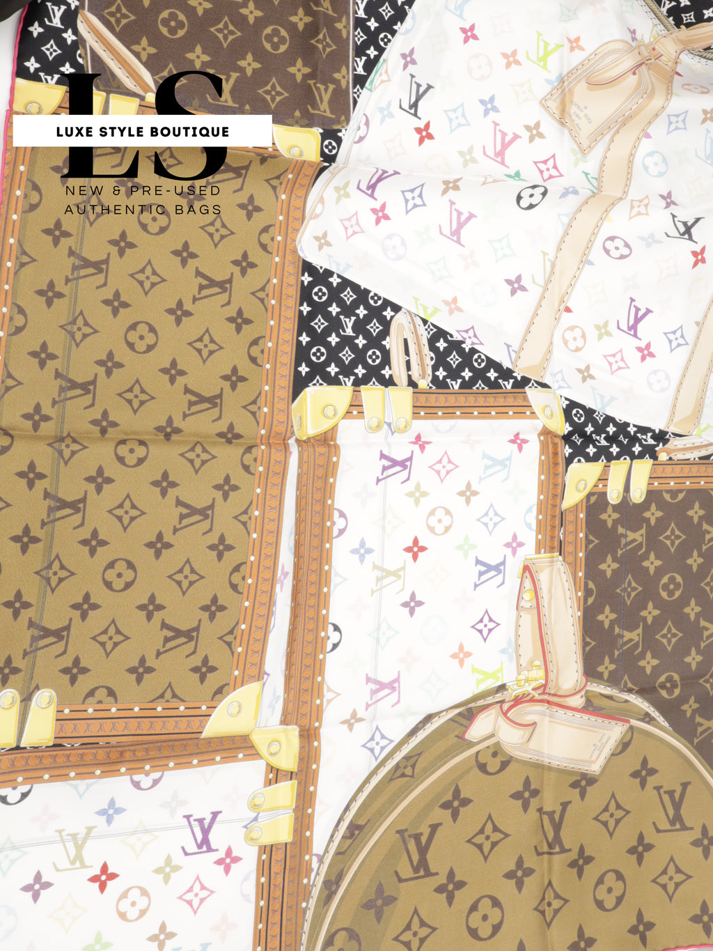 NEW Louis Vuitton x Takashi Murakami Monogram Multicolor Square 90