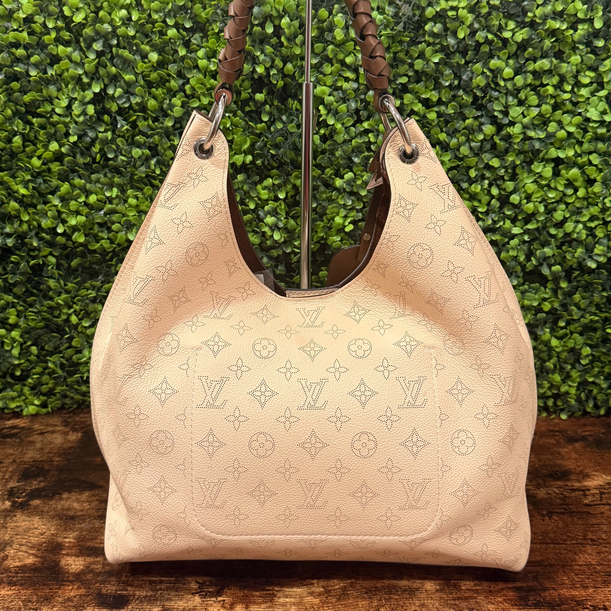 Louis Vuitton Caramel Mahina Hobo Bag