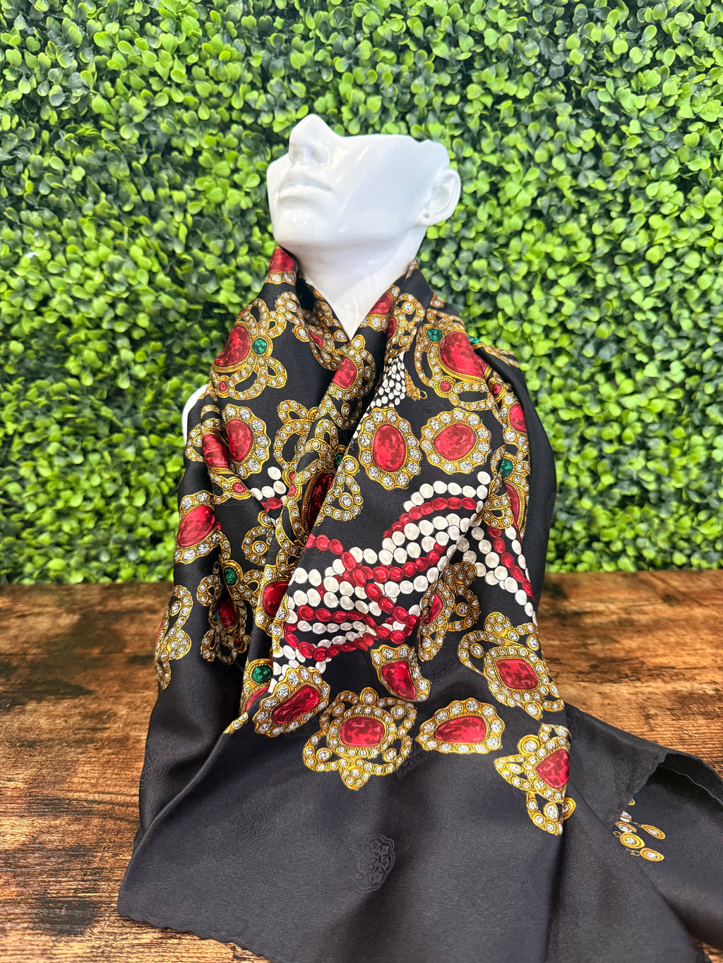 Chanel Bijoux Print Silk Scarf