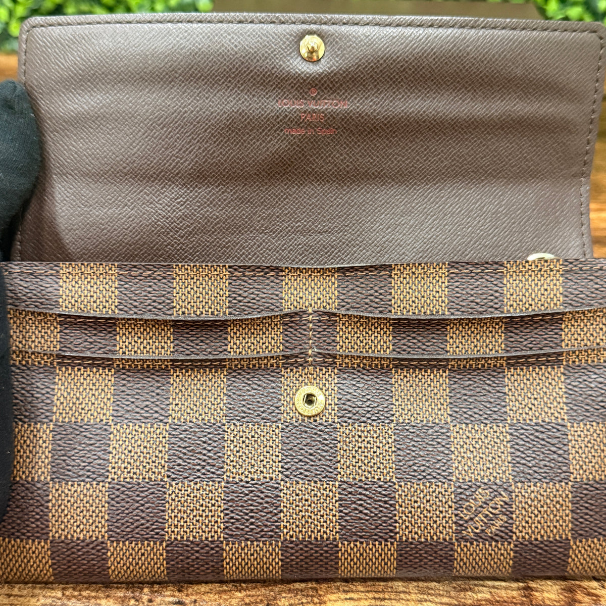 Louis Vuitton Long Wallet Damier Ebene