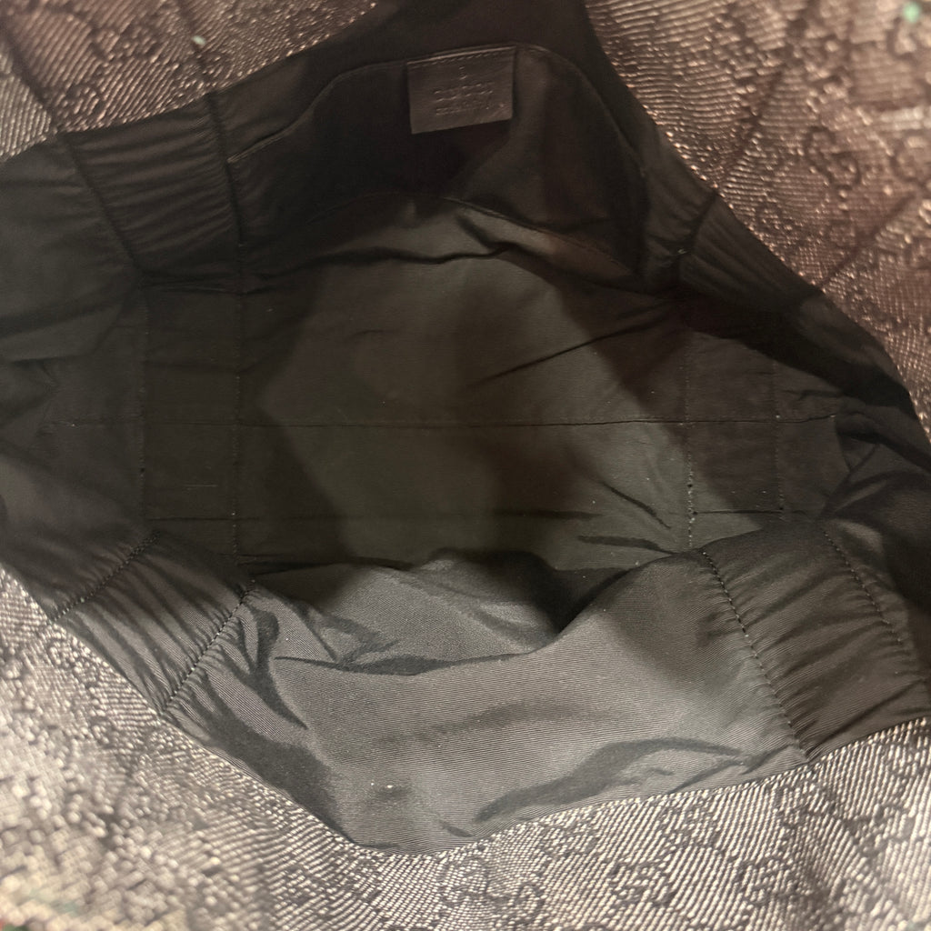 Gucci Black GG Canvas Tote