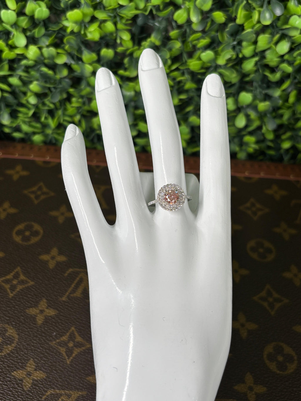 Ring White Gold 18K Pink Diamond