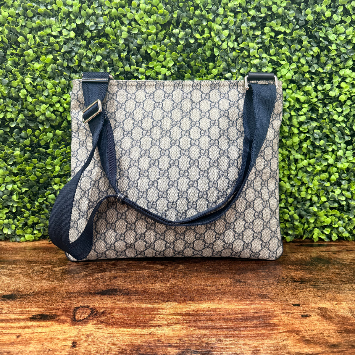 Gucci Canva Blue Crossbody