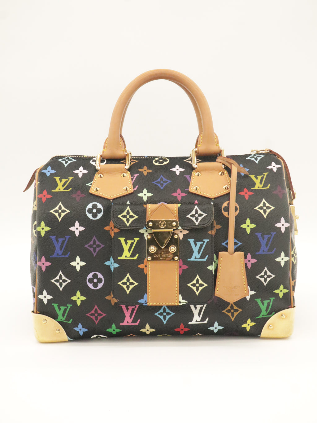 Louis Vuitton x Takashi Murakami Speedy 30 Monogram Multicolor Black