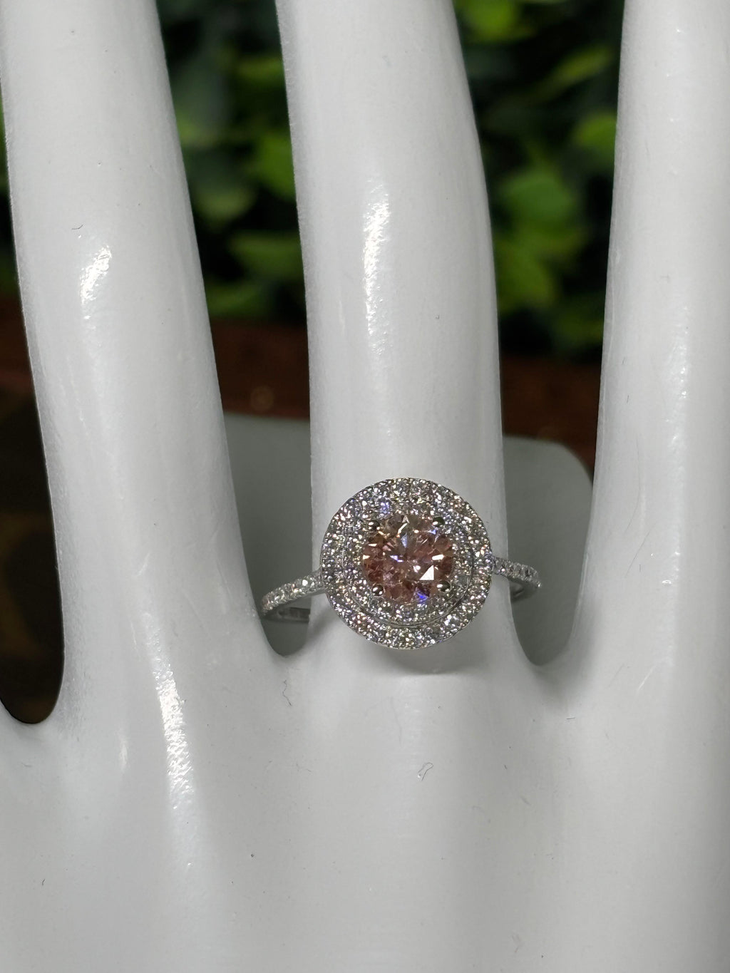 Ring White Gold 18K Pink Diamond