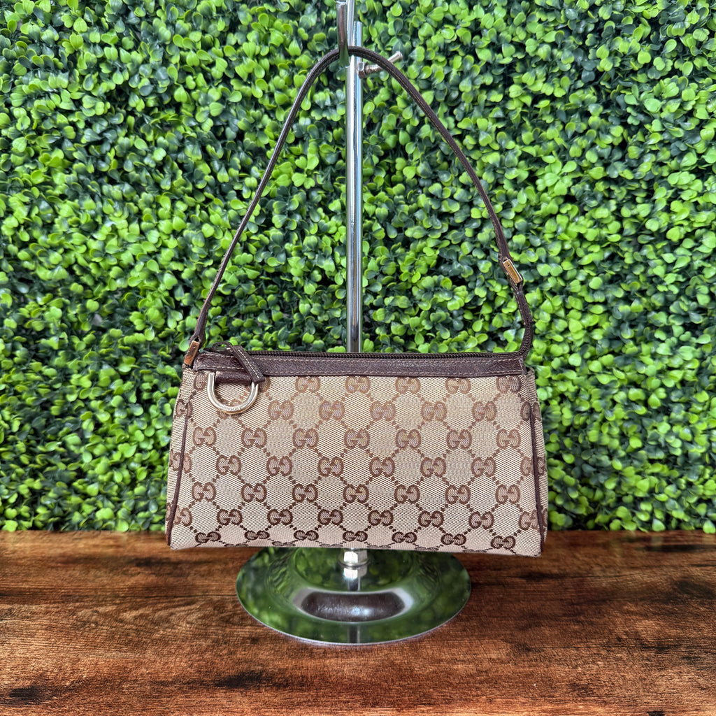 Gucci Canvas Pouch Brown
