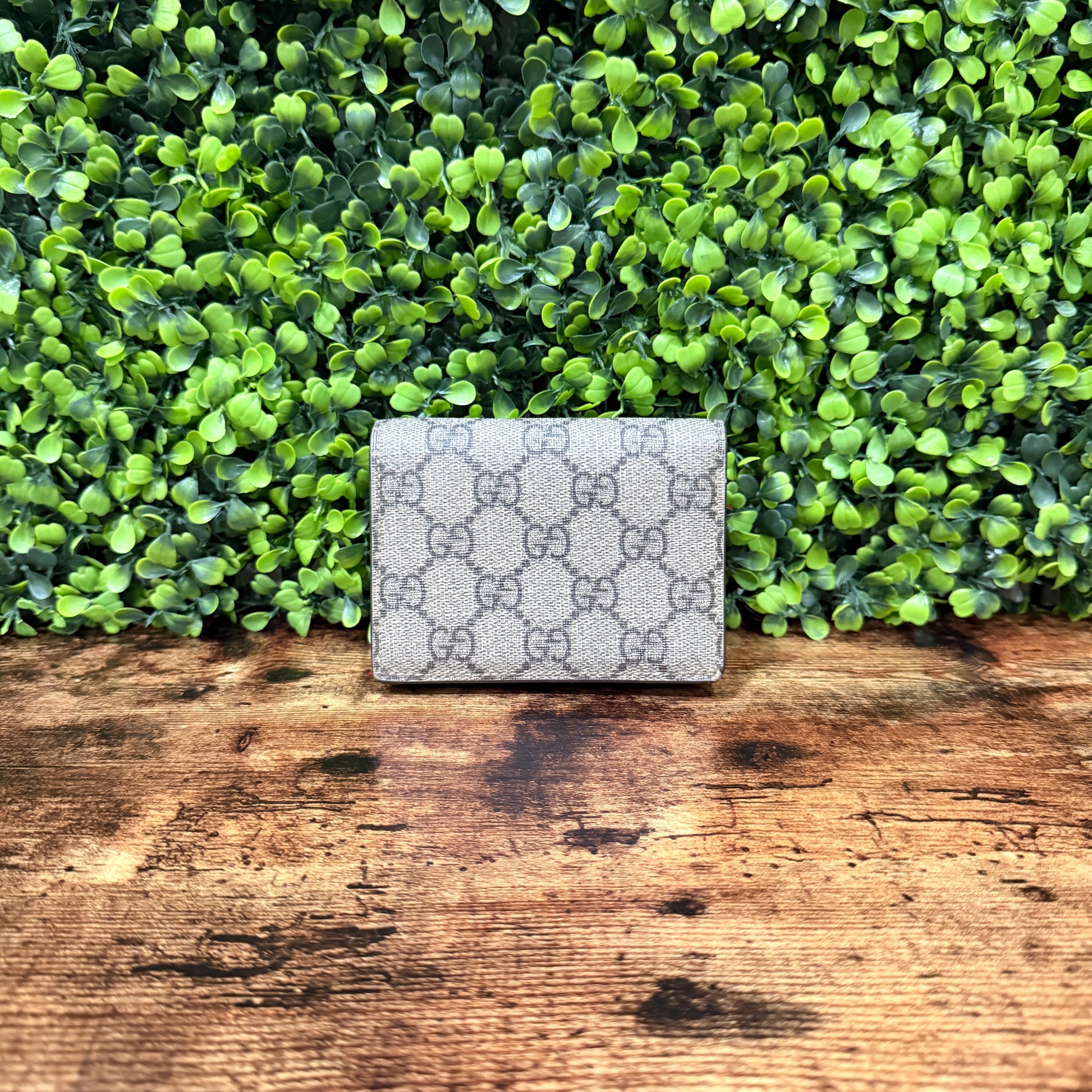 Gucci GG Supreme Cherry Compact Wallet
