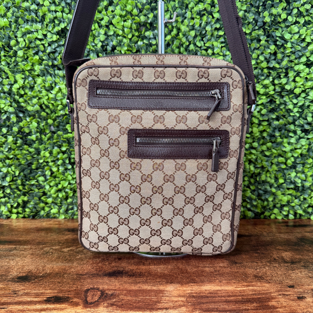 Gucci Canvas Crossbody Brown