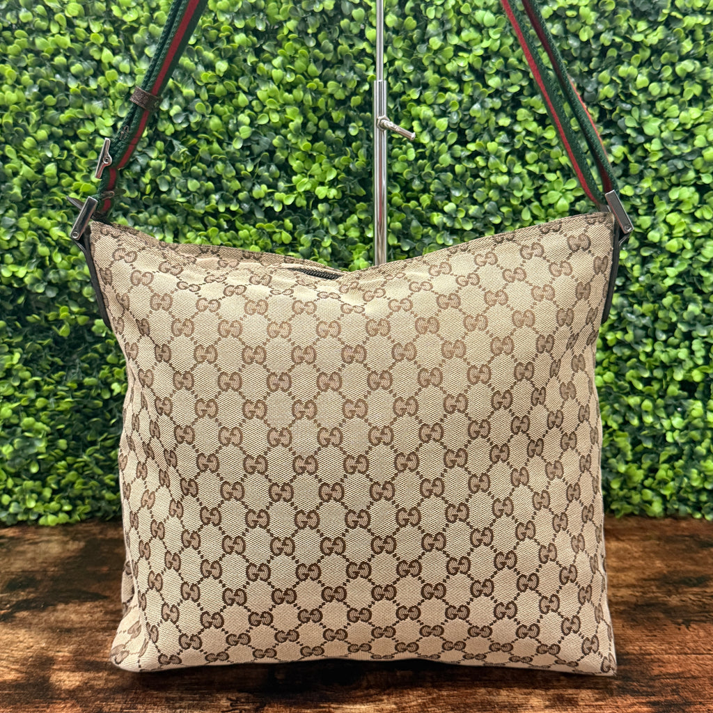 Gucci GG Canvas Web Crossbody Bag