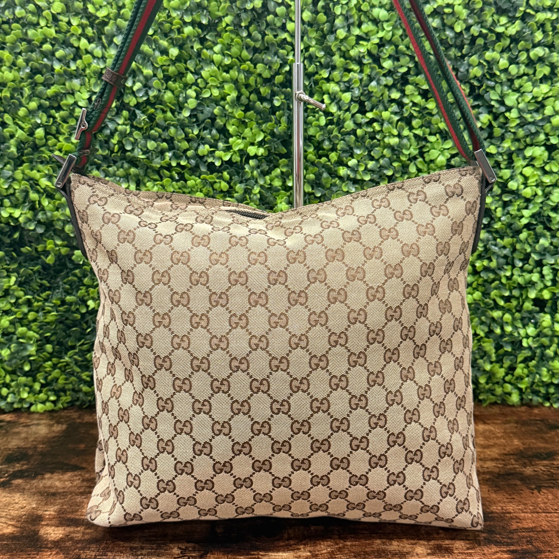 Gucci GG Canvas Web Crossbody Bag