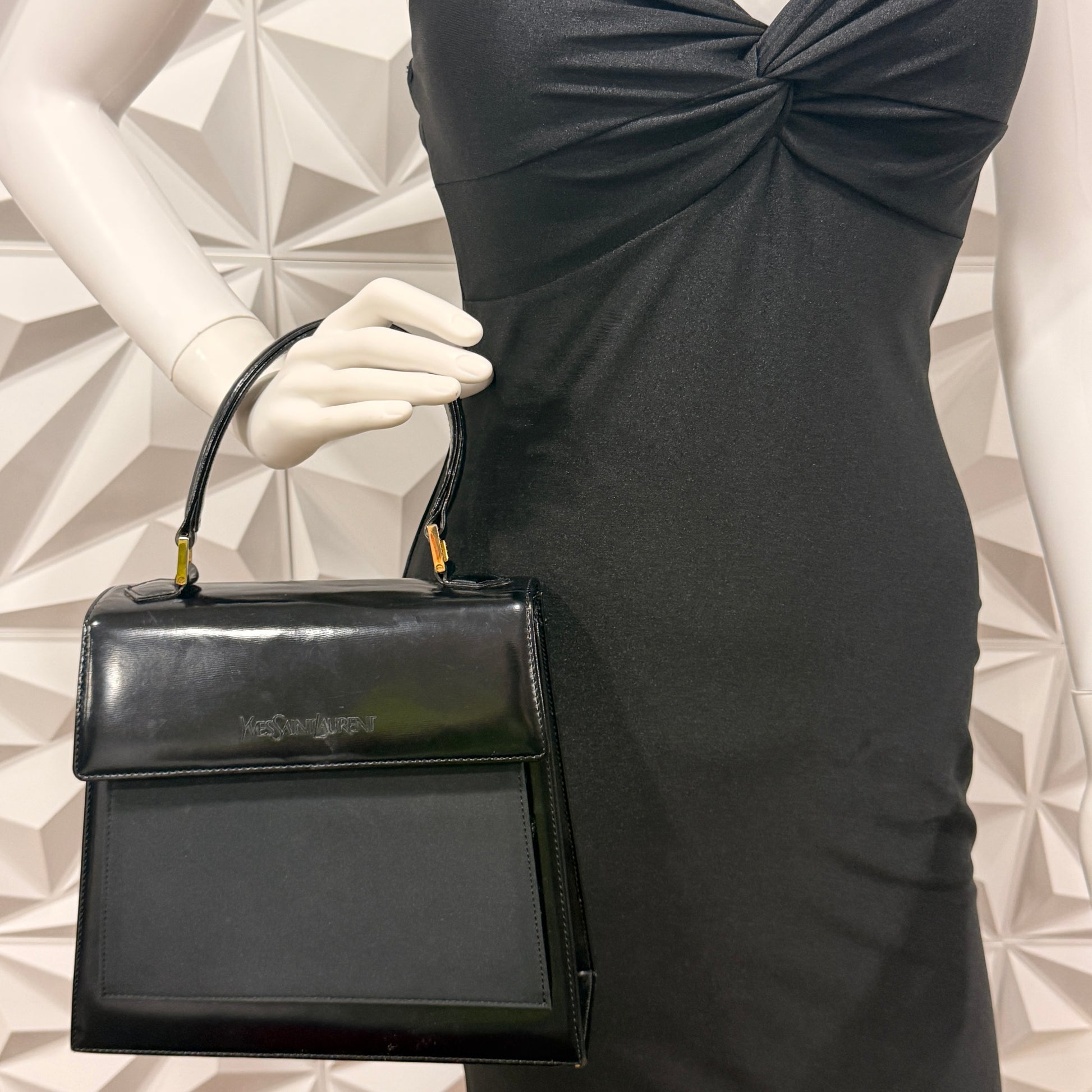 YSL Leather Top Handle Bag