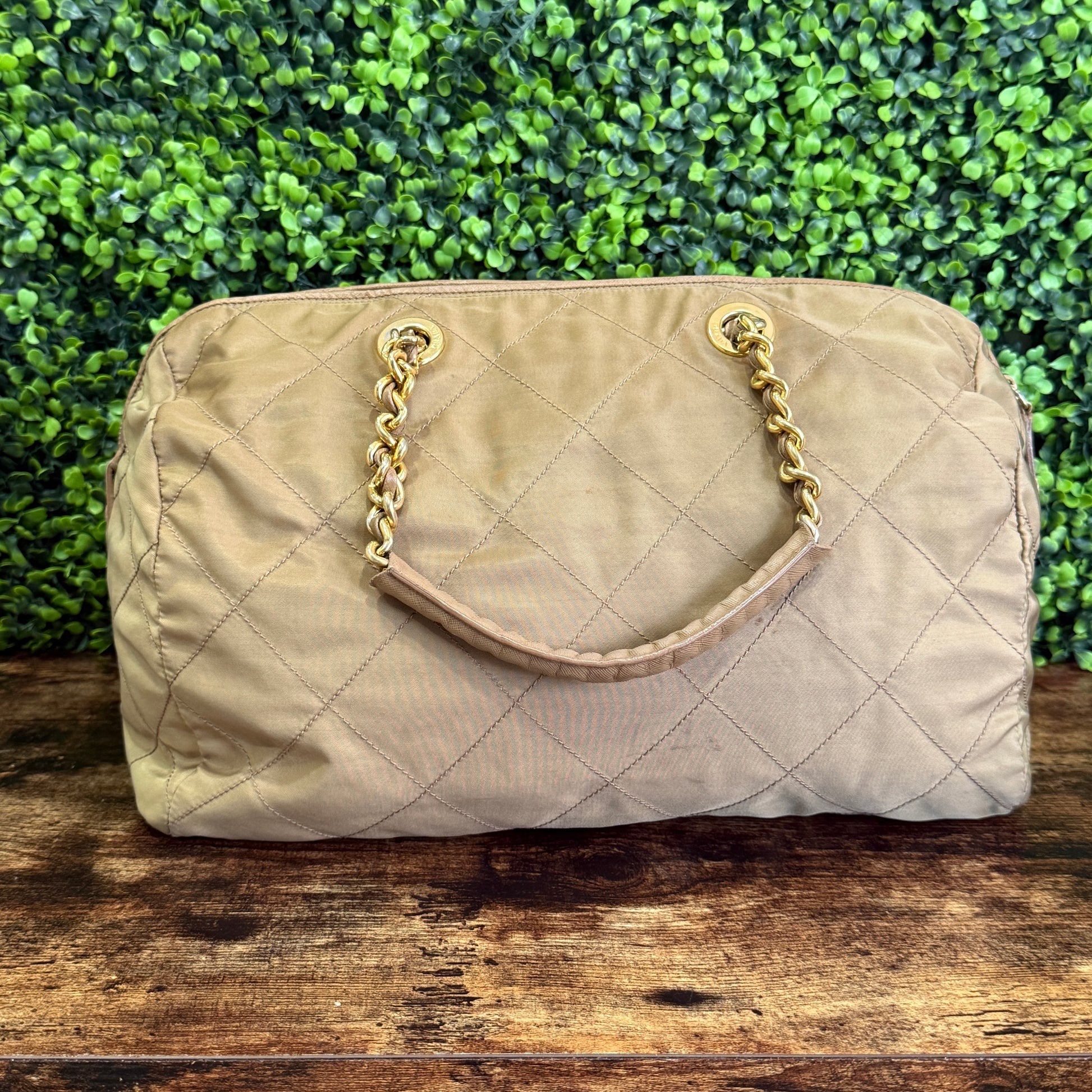 Prada Quilted Nylon Handbag