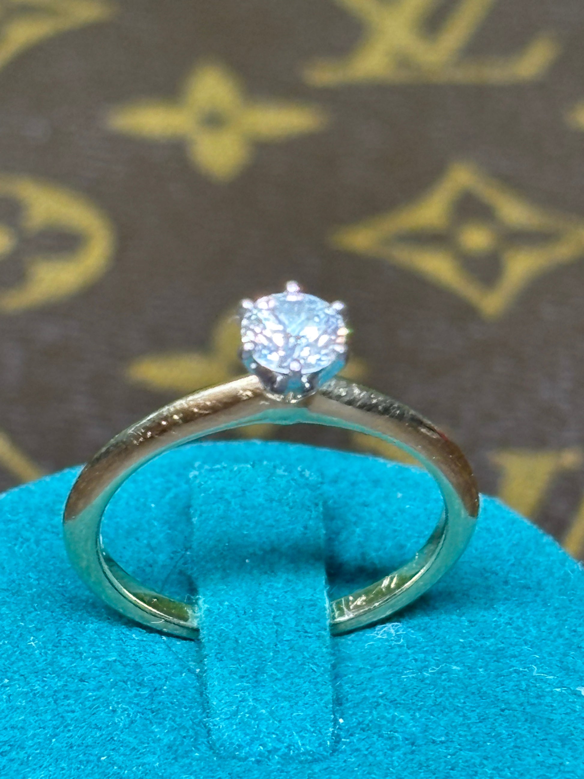 Tiffany Pre-Used Ring Yellow Gold 18K w/Diamond